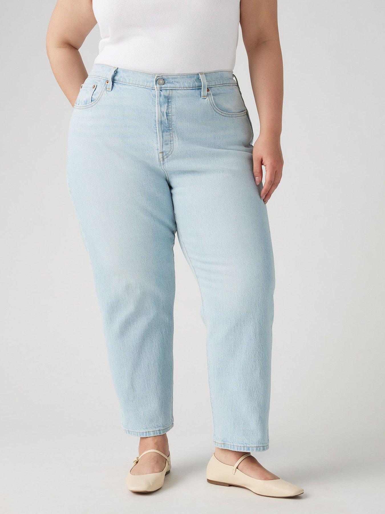 Image of Levi's Plus 501® Original Cropped Jeans (plus Size) - Wow Me Over Plus - Blue