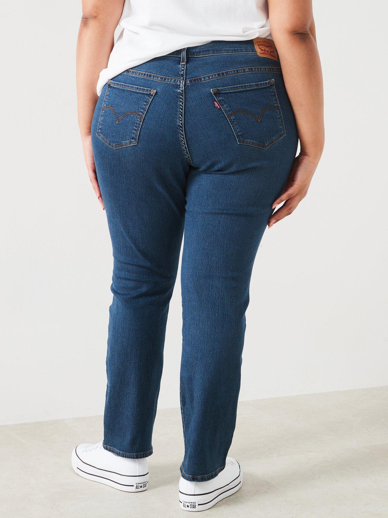 Image 2 of 4 of Levi's Plus 314 Shaping Straight Jeans - Zealous Blue Plus
