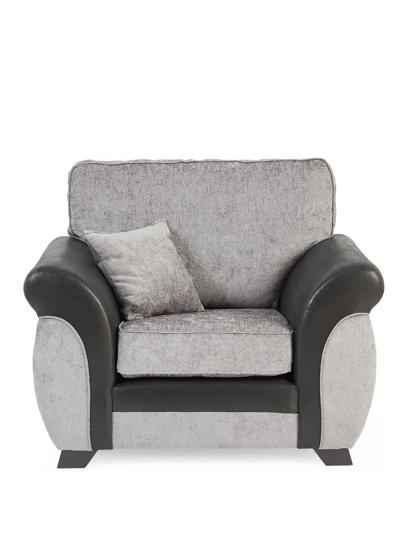 marino-fabricfaux-leather-armchair-greyblackstillFront