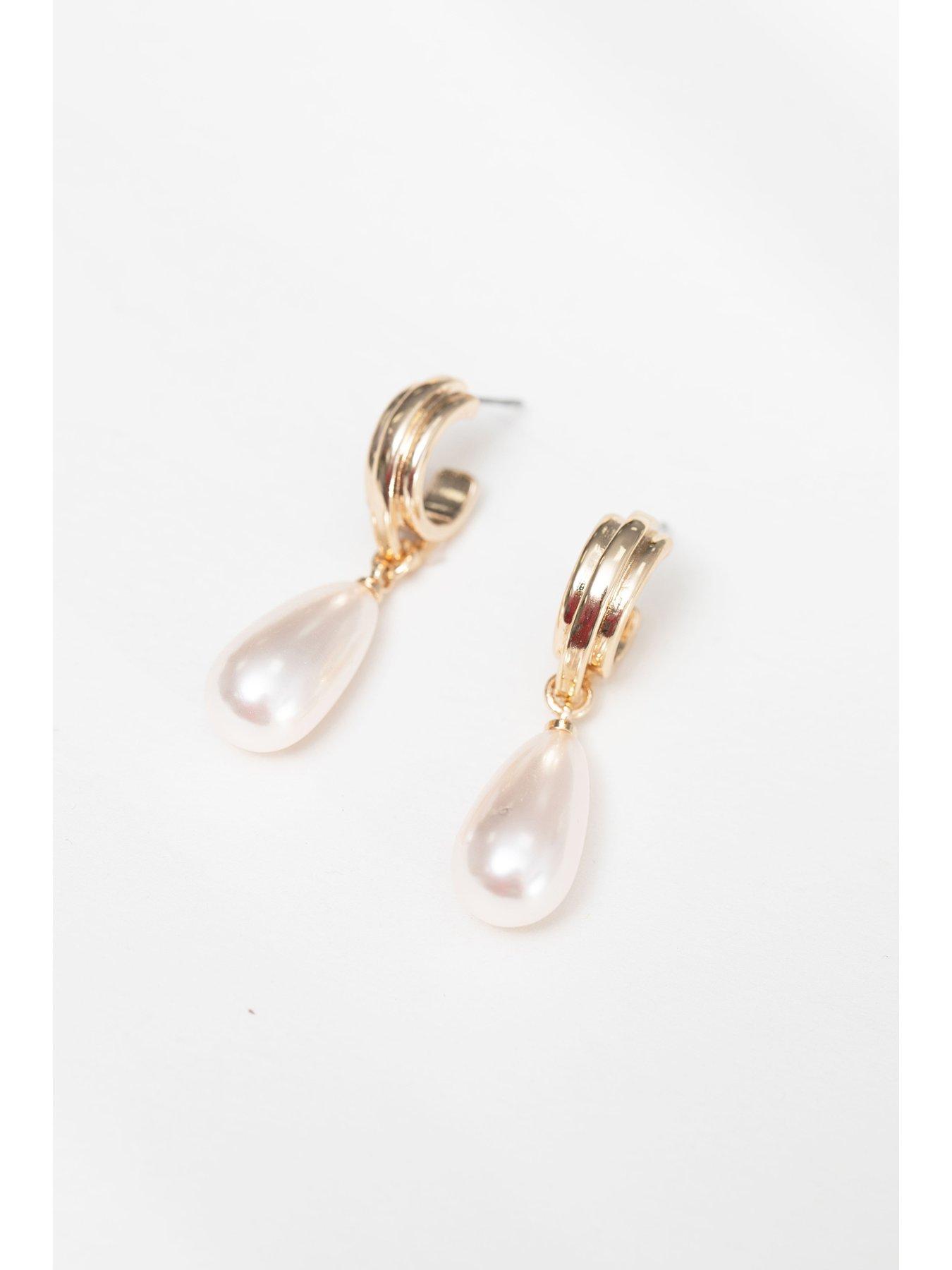 jon-richard-gold-plated-vintage-inspired-pearl-hoop-earringsstillFront