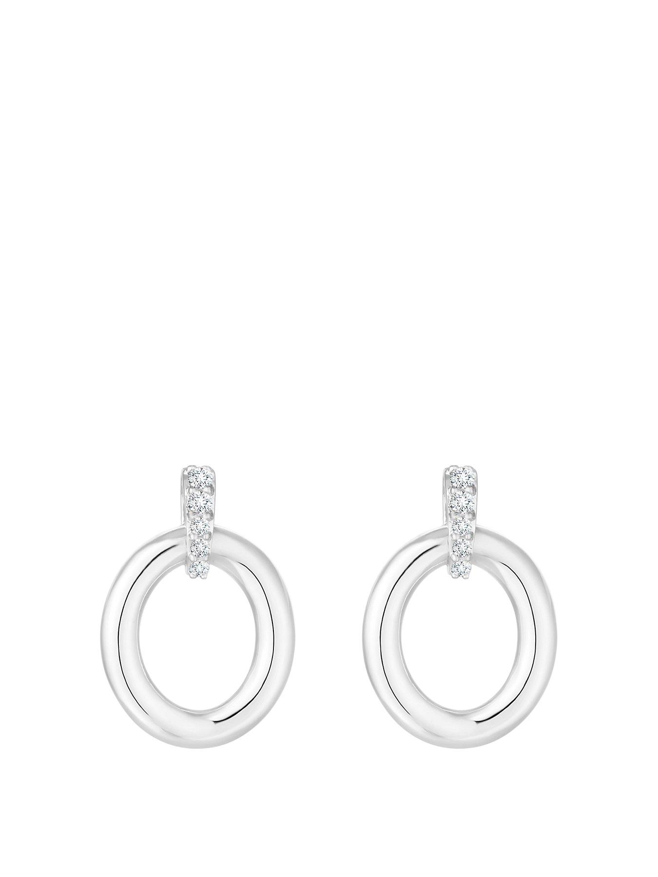 simply-silver-sterling-silver-925-polished-oval-link-drop-earringsfront