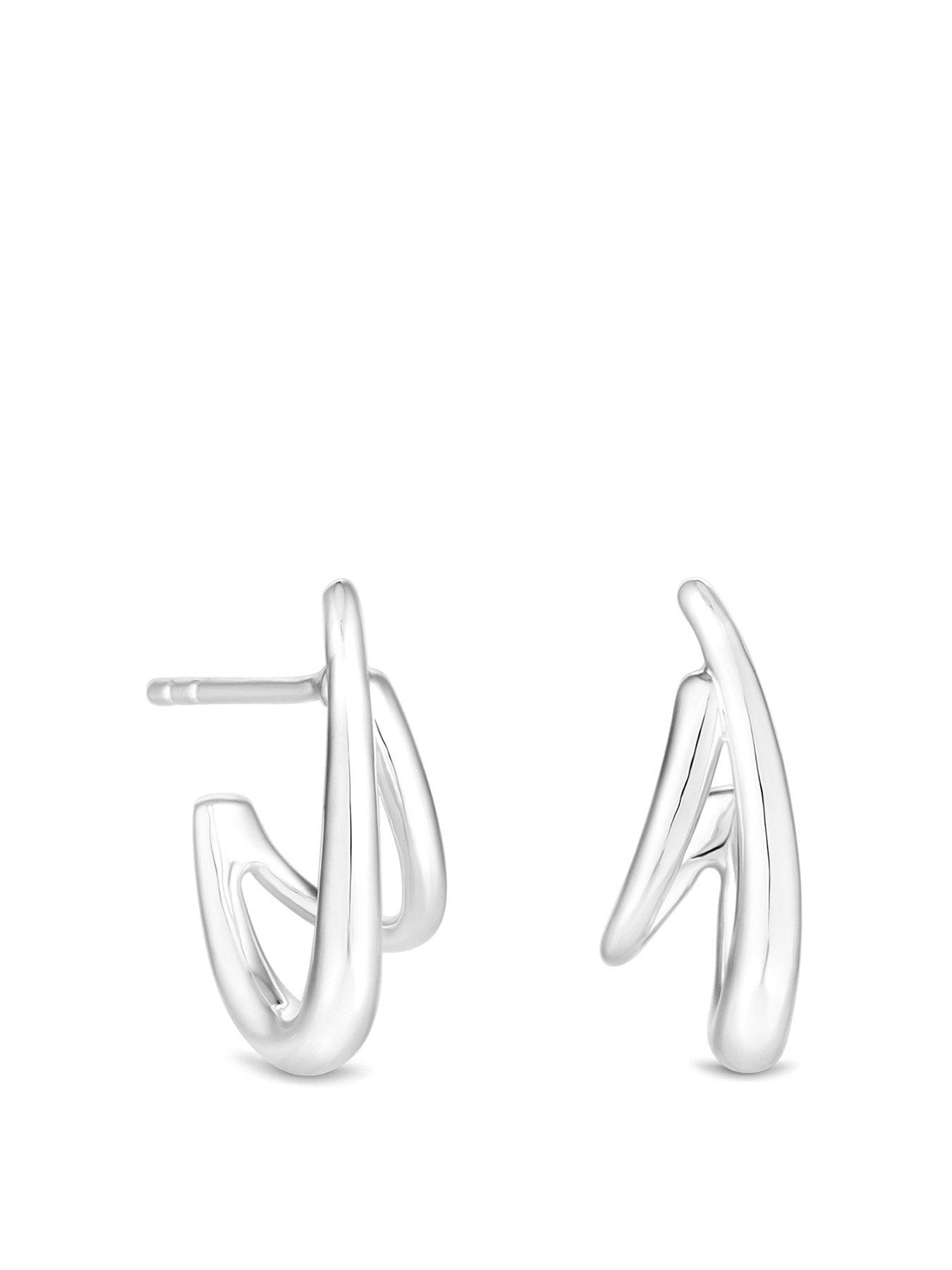 simply-silver-sterling-silver-925-polished-double-row-hoop-earrings