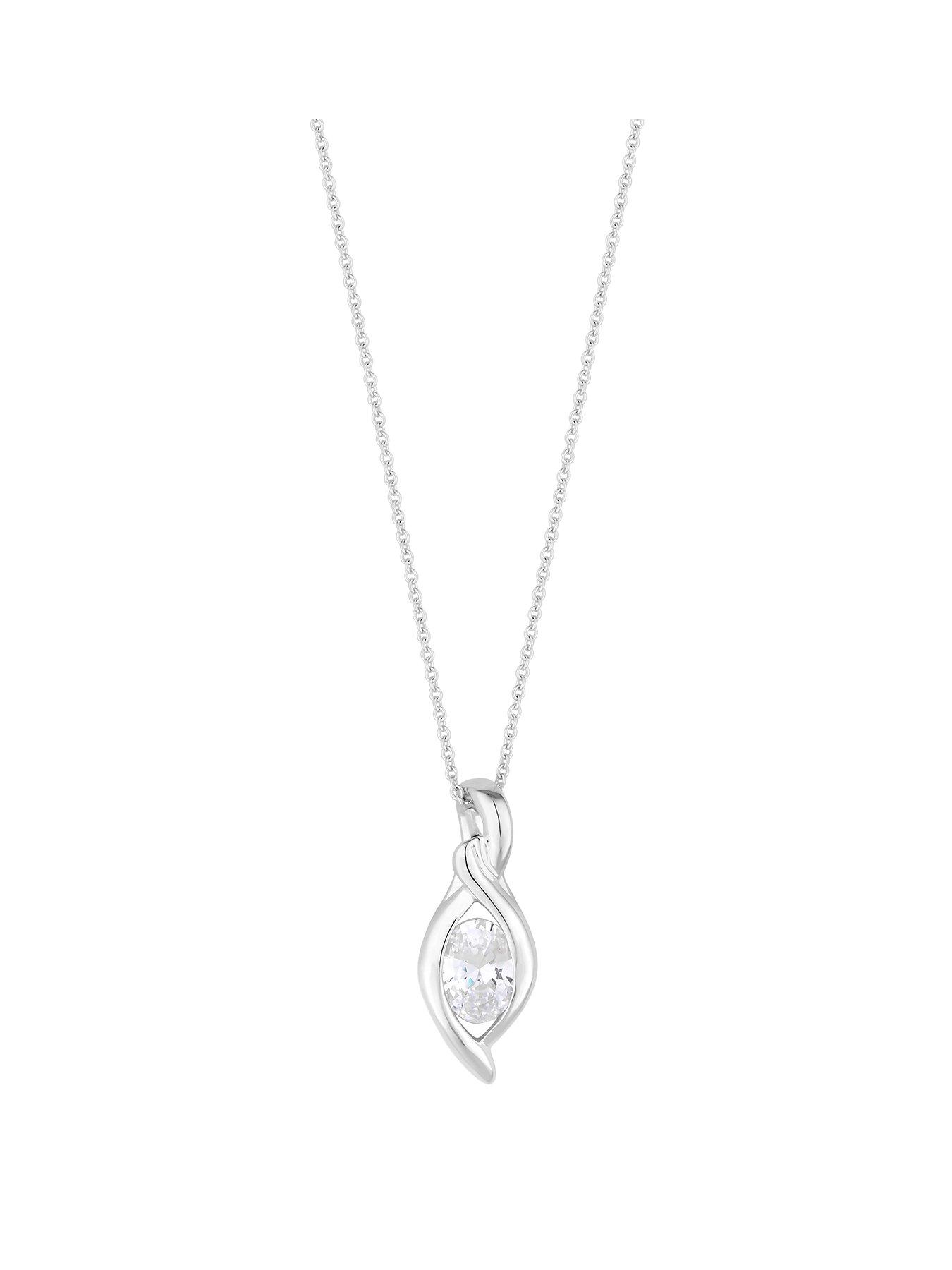 simply-silver-sterling-silver-925-cubic-zirconia-navette-pendant-necklace