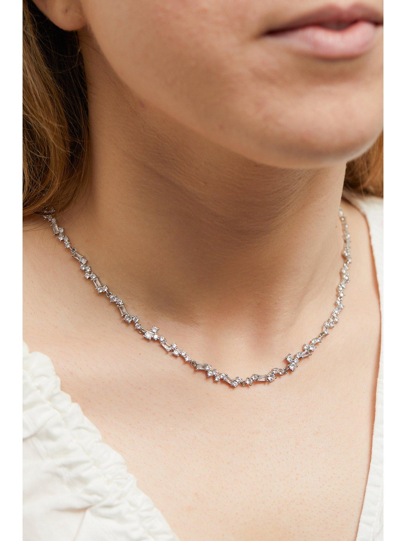 jon-richard-rhodium-plated-scattered-stone-necklacestillFront