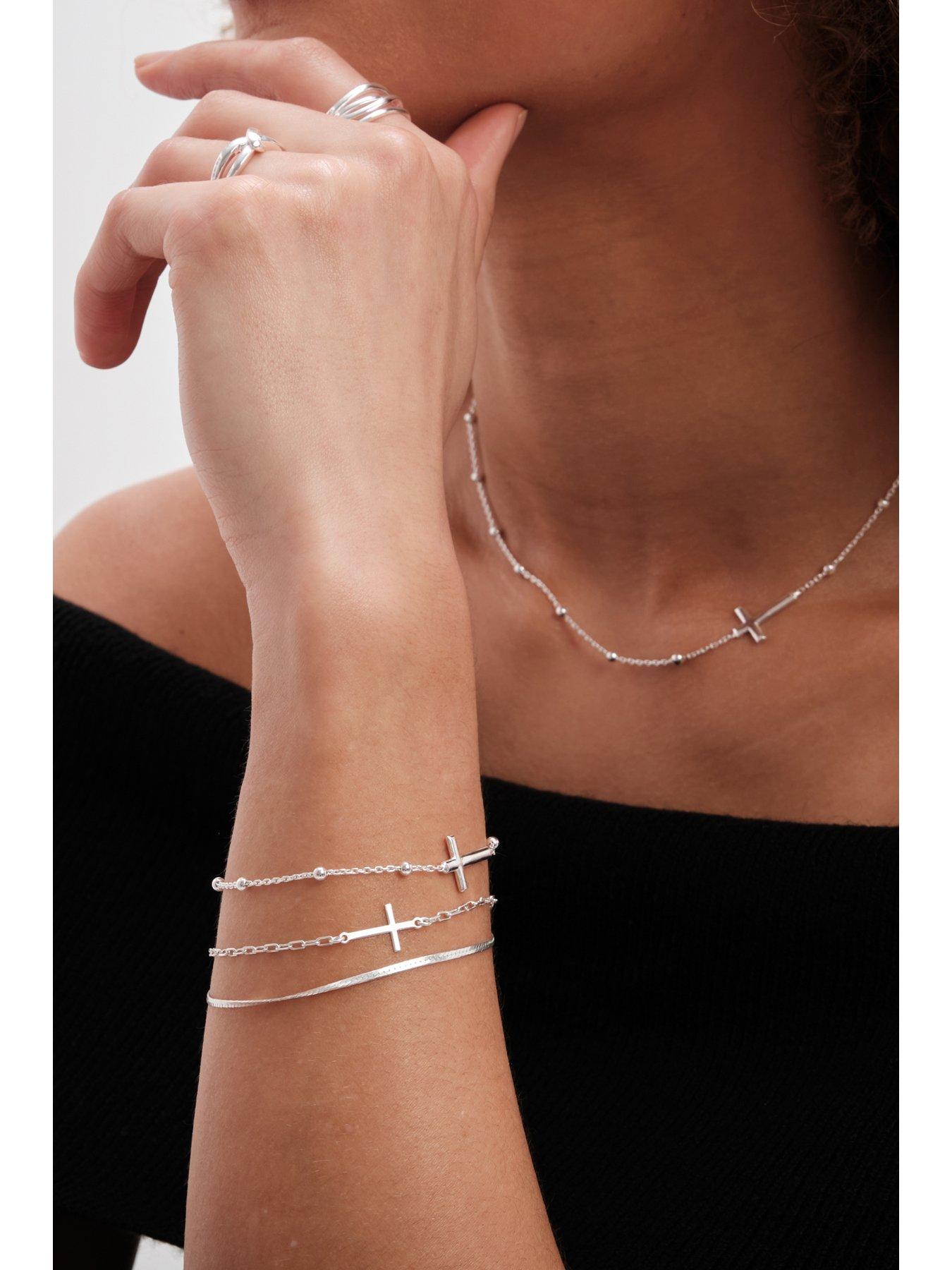 simply-silver-sterling-silver-925-double-row-cross-braceletback