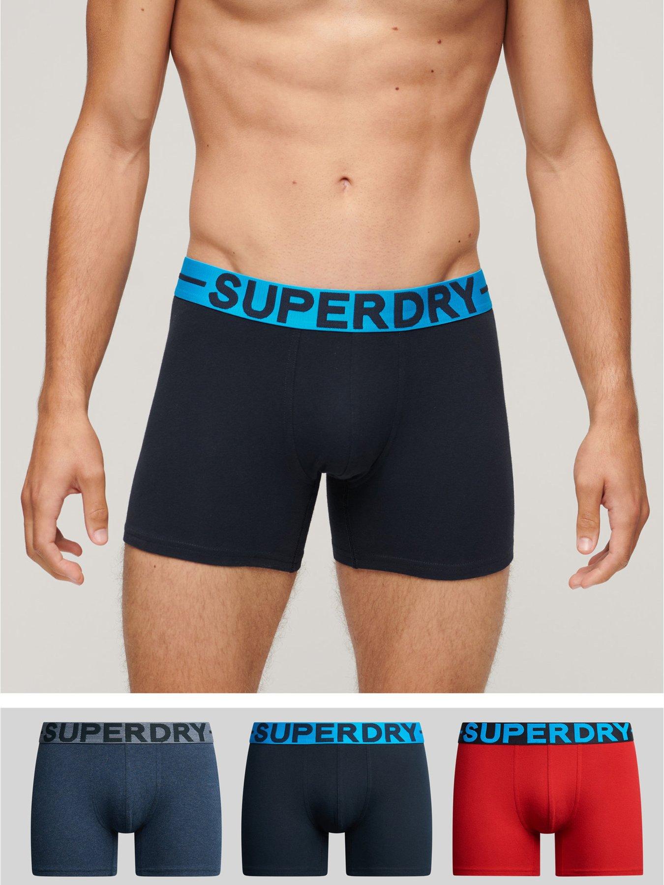 Image 1 of 3 of Superdry Superdry 3-Pack Logo Waistband Boxers - Multi