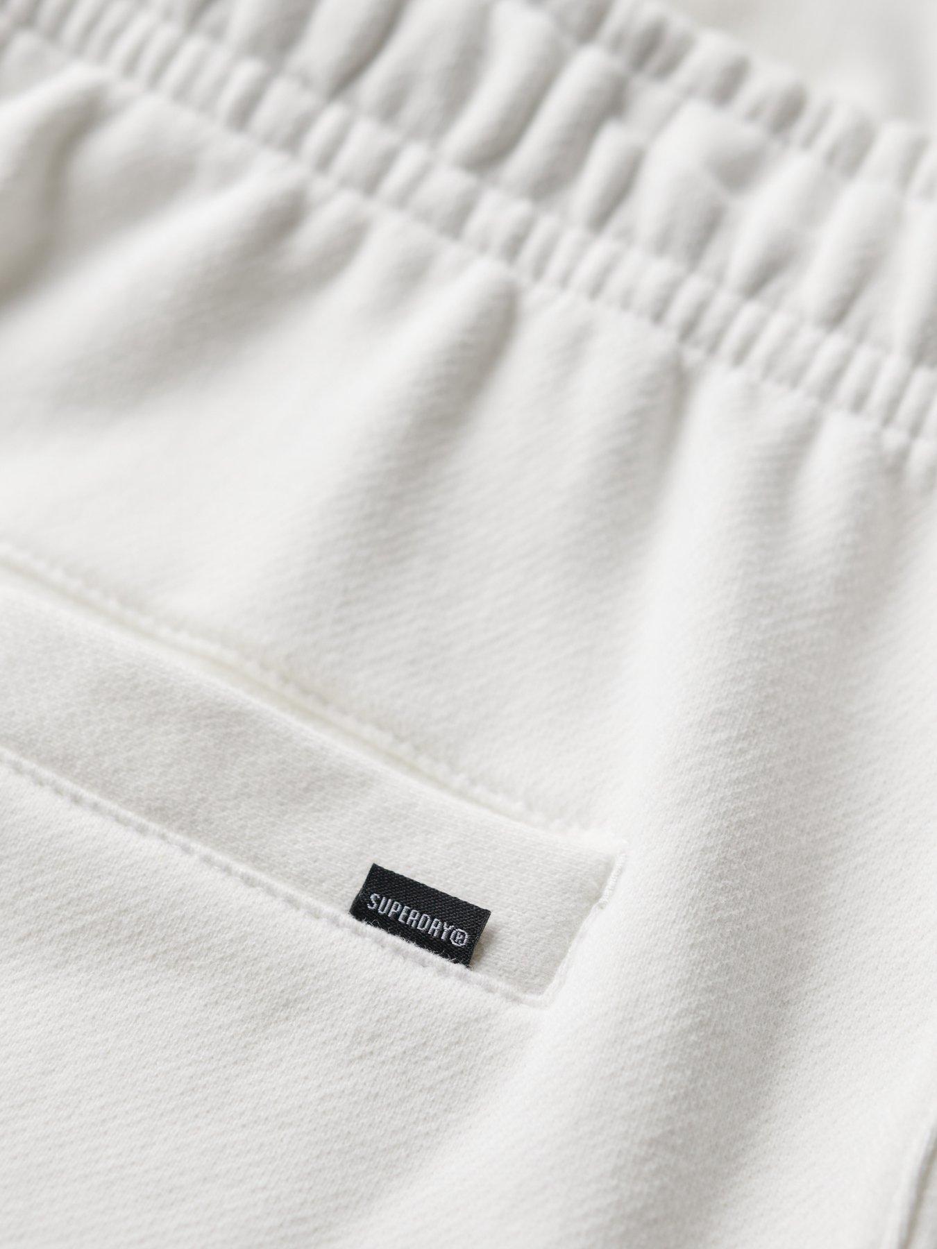Image 6 of 6 of Superdry Superdry Sportswear Emboss Logo Sweat Shorts - White