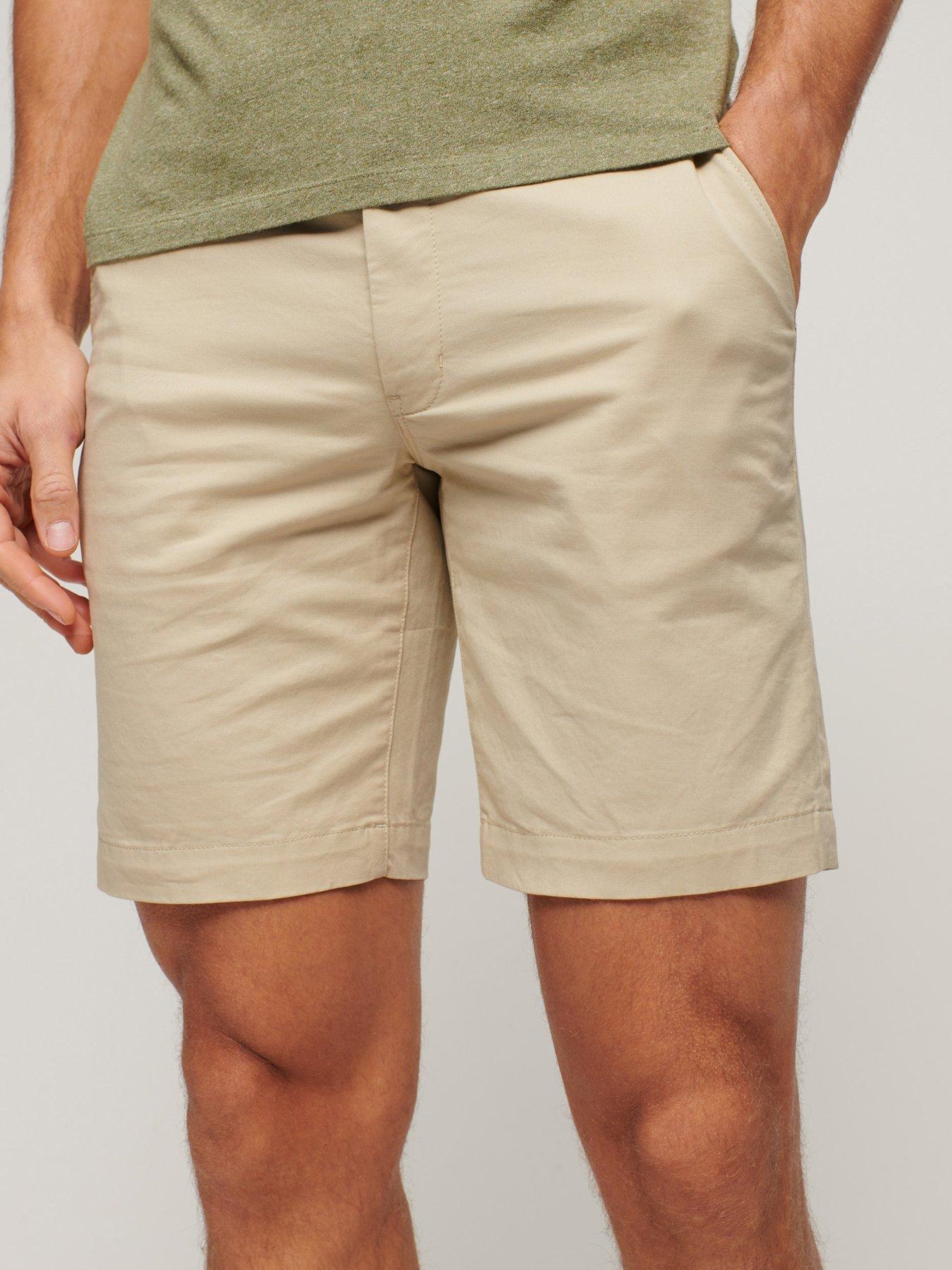 undefined Superdry Stretch Chino Shorts - Beige