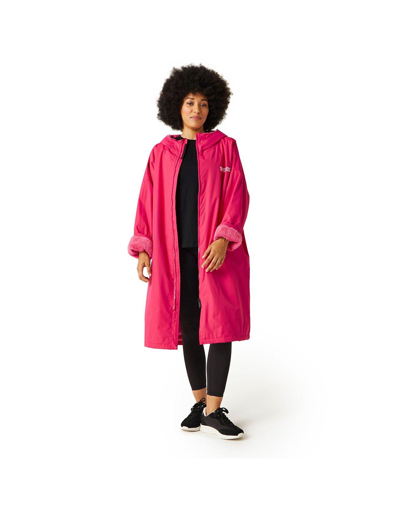 regatta-adult-waterproof-robe-pink-potionfront