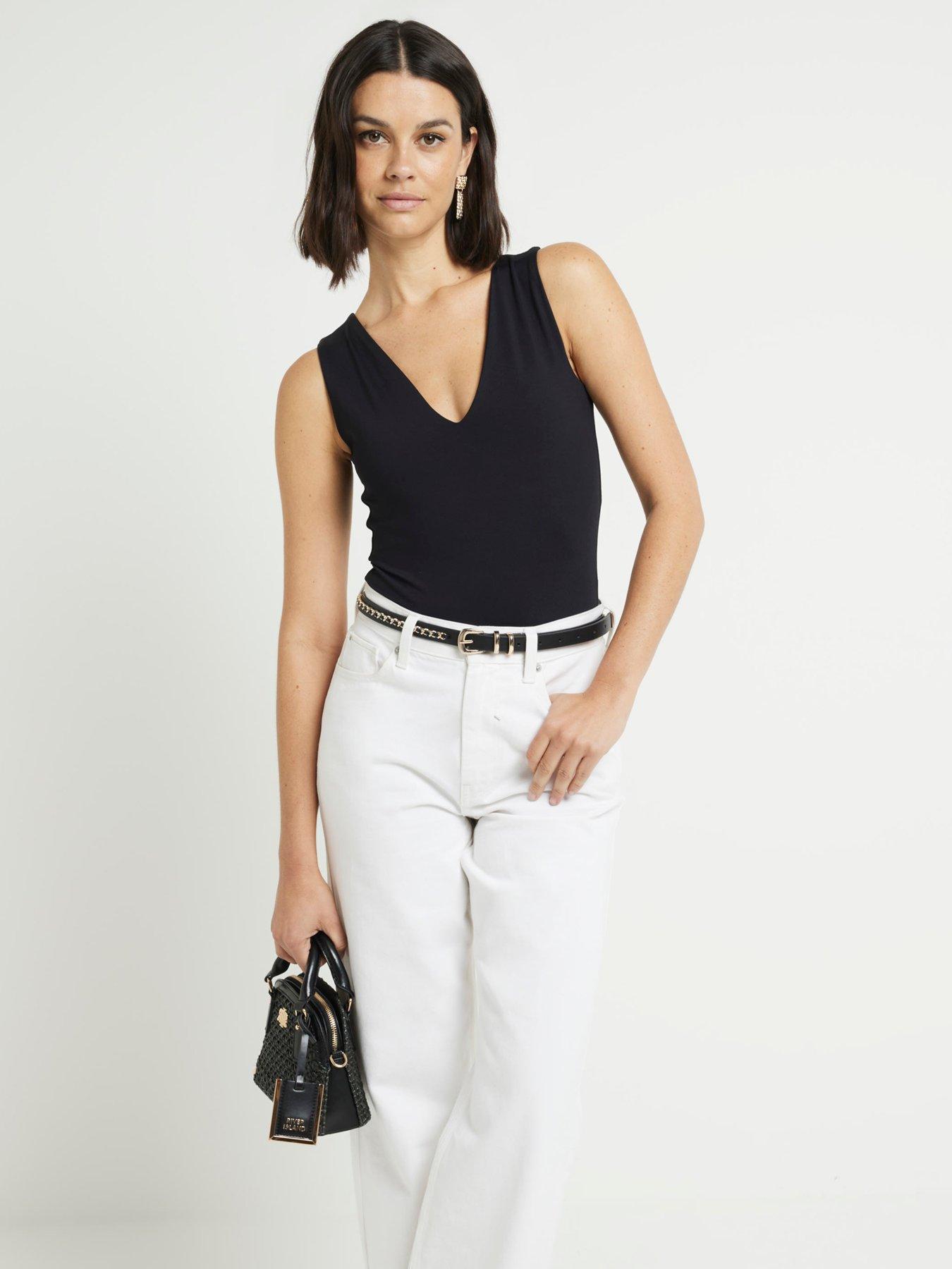 river-island-v-neck-bodysuit-blackback