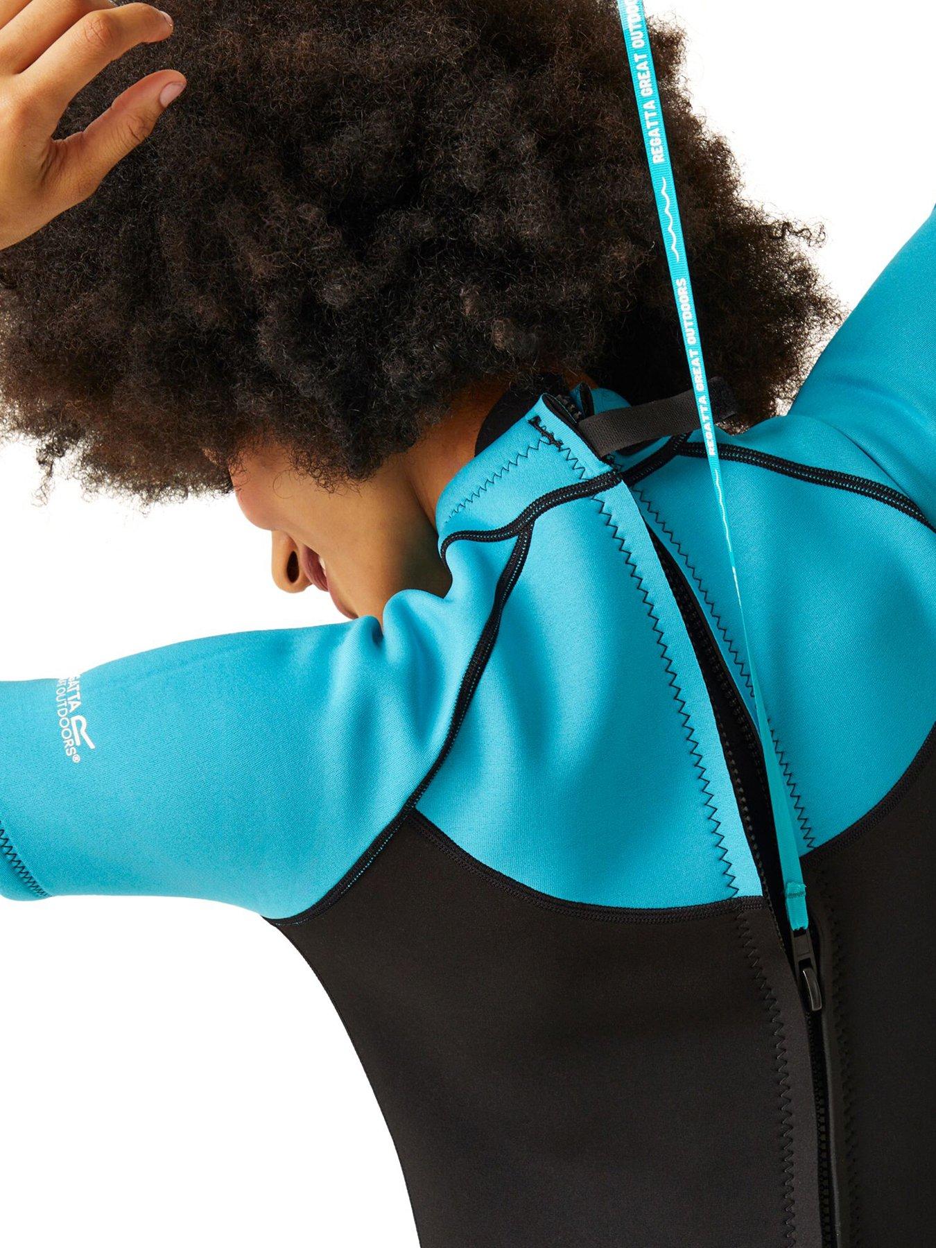 Image 4 of 7 of Regatta Womens Shorty, Lightweight&nbsp;Wetsuit - Tahoe/Black