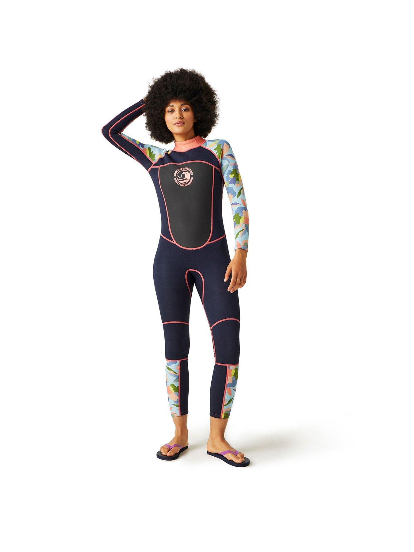 regatta-womens-full-length-uv-protected-wetsuit--nbsp3mmnbsp--navyabstract-floral-print