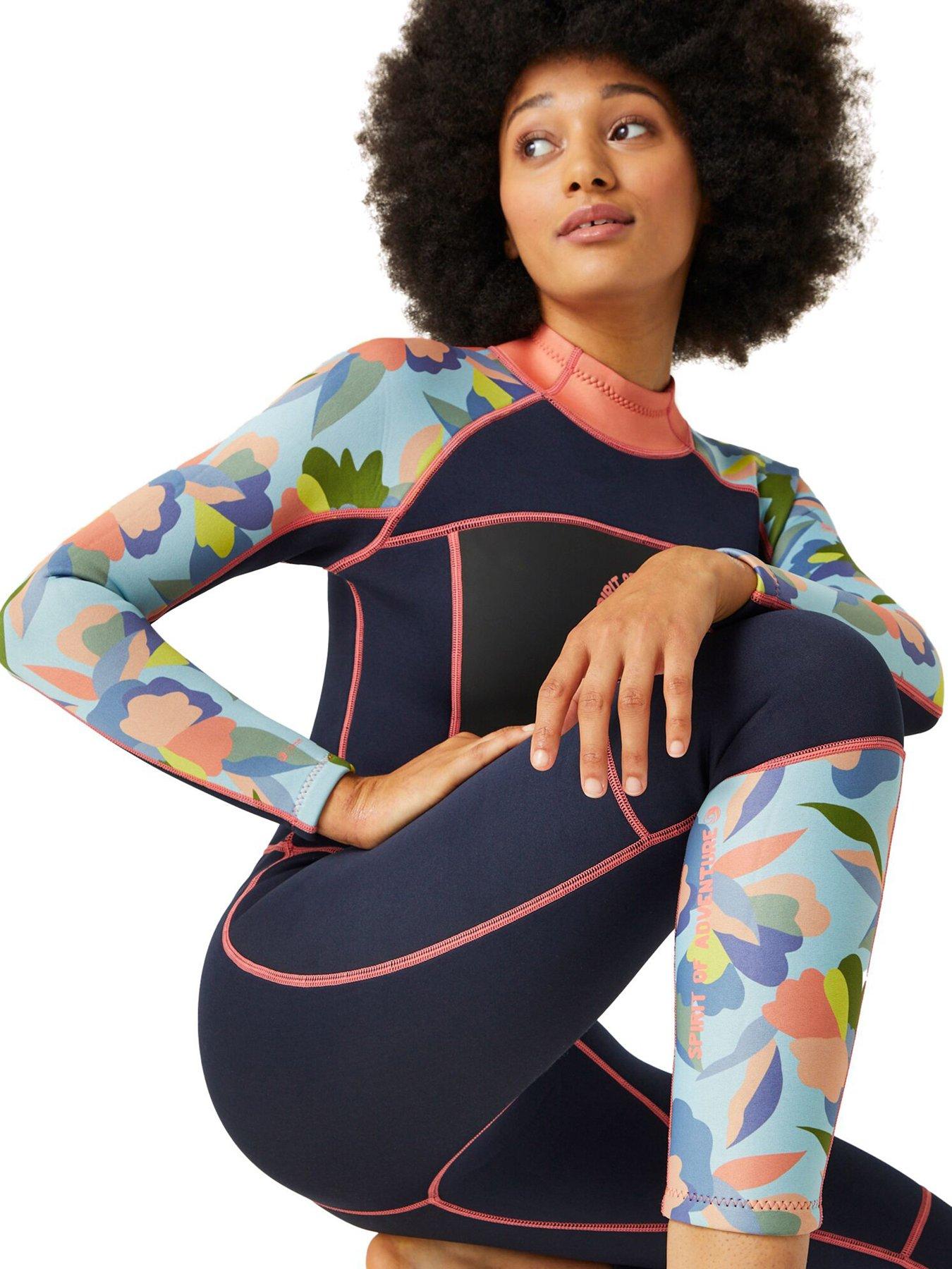 regatta-womens-full-length-uv-protected-wetsuit--nbsp3mmnbsp--navyabstract-floral-printback