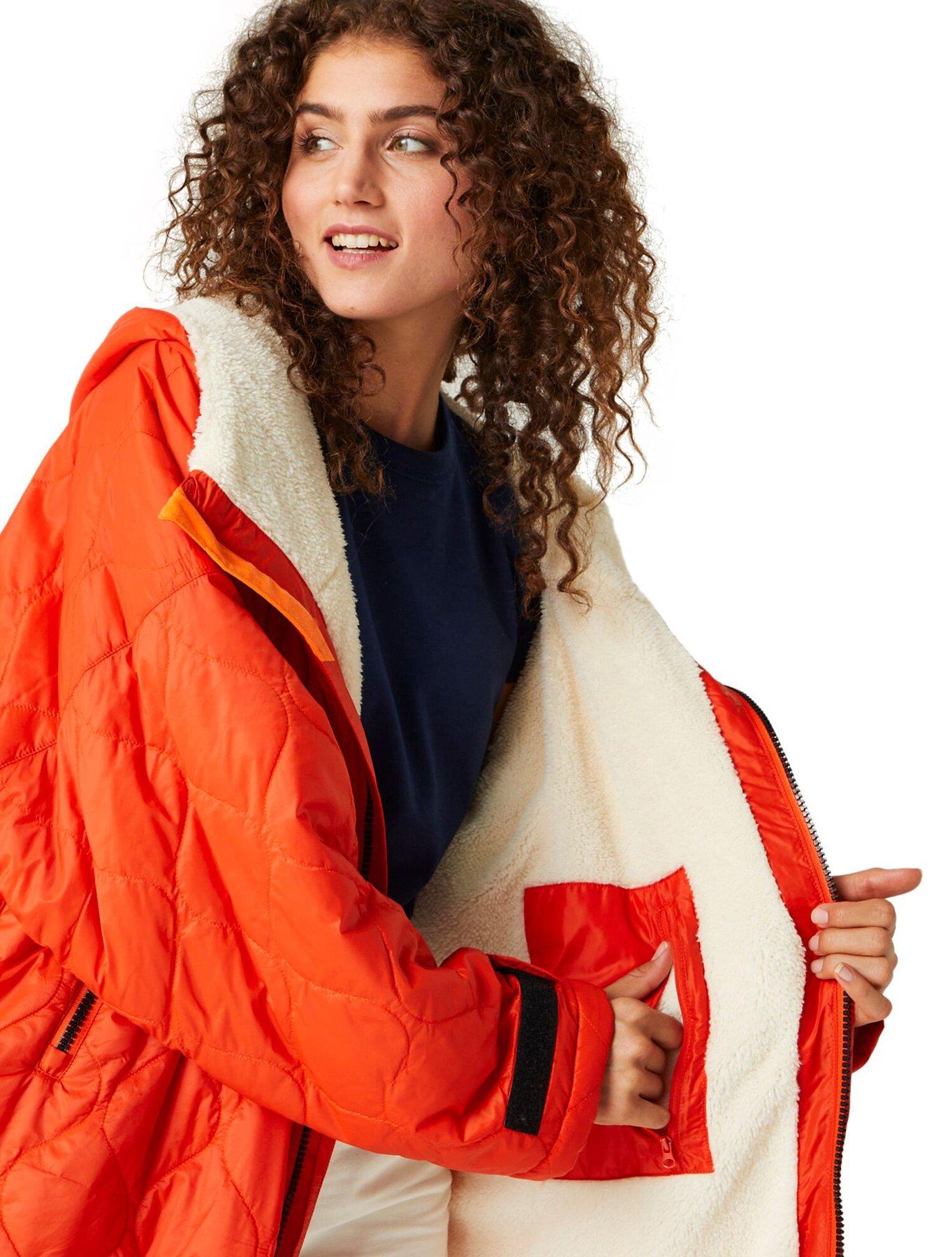 regatta-quilted-adult-changing-robe-water-repellent-rusty-orangeantique-whiteback