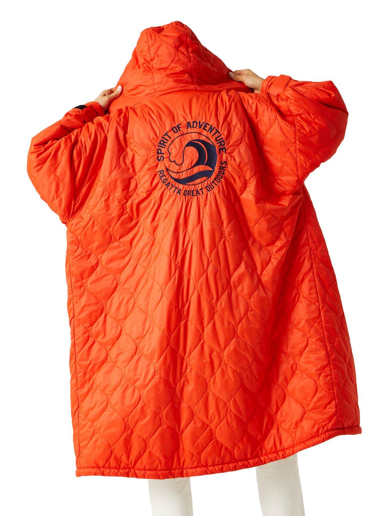 regatta-quilted-adult-changing-robe-water-repellent-rusty-orangeantique-whitedetail