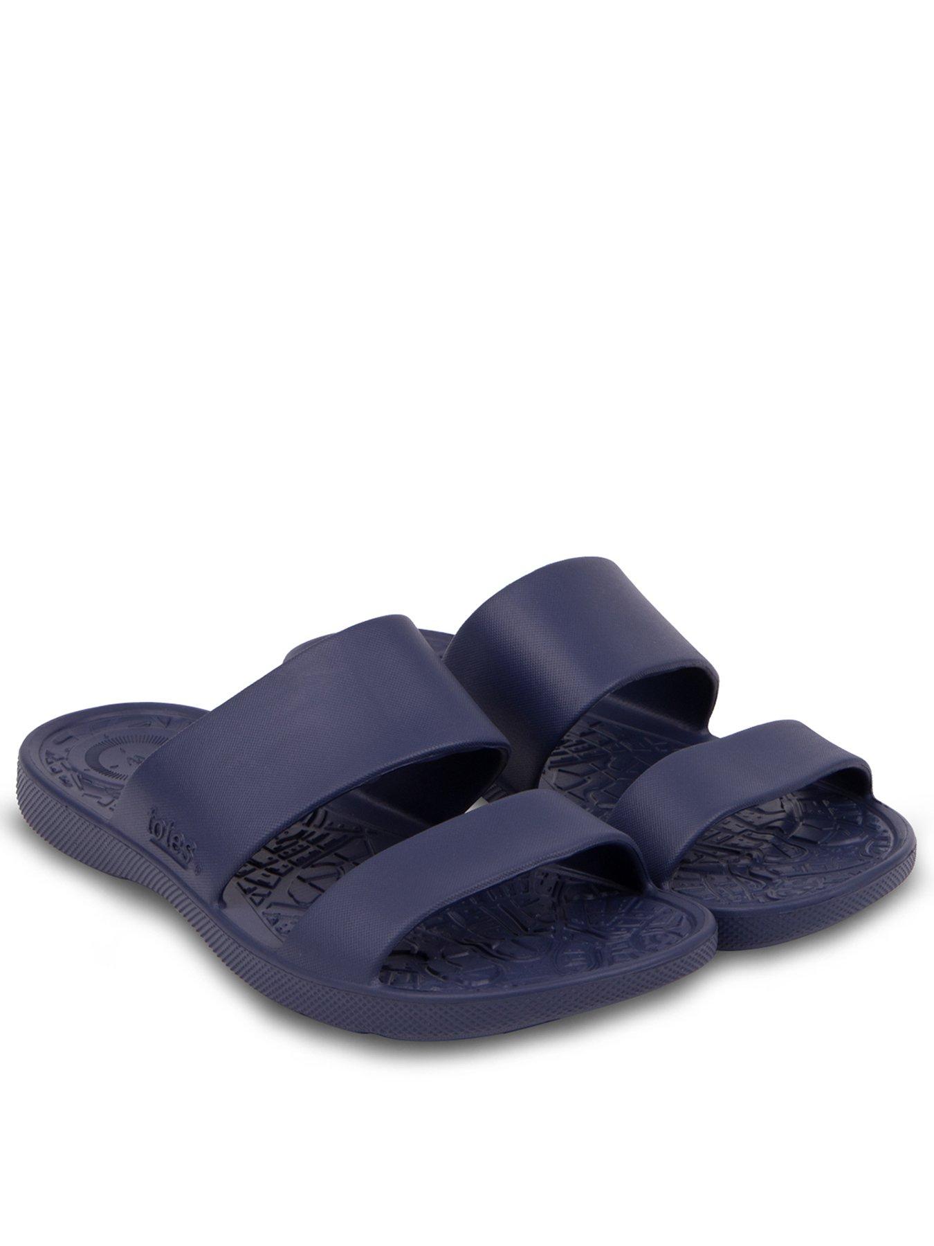undefined Totes Solbounce Double Strap Slide Sandals - Navy
