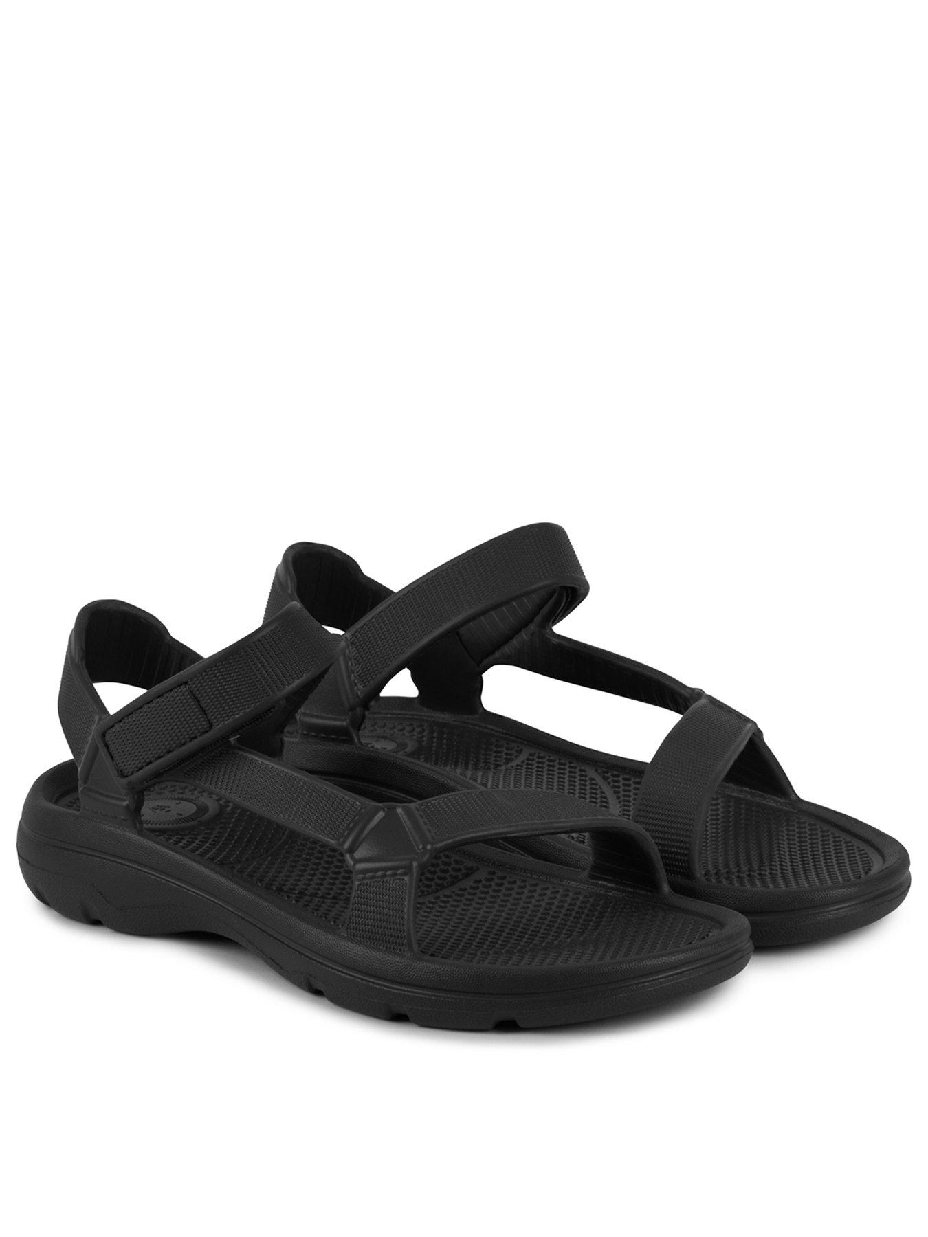 TOTES Totes Solbounce Riley Adjustable Sport Sandal - Black