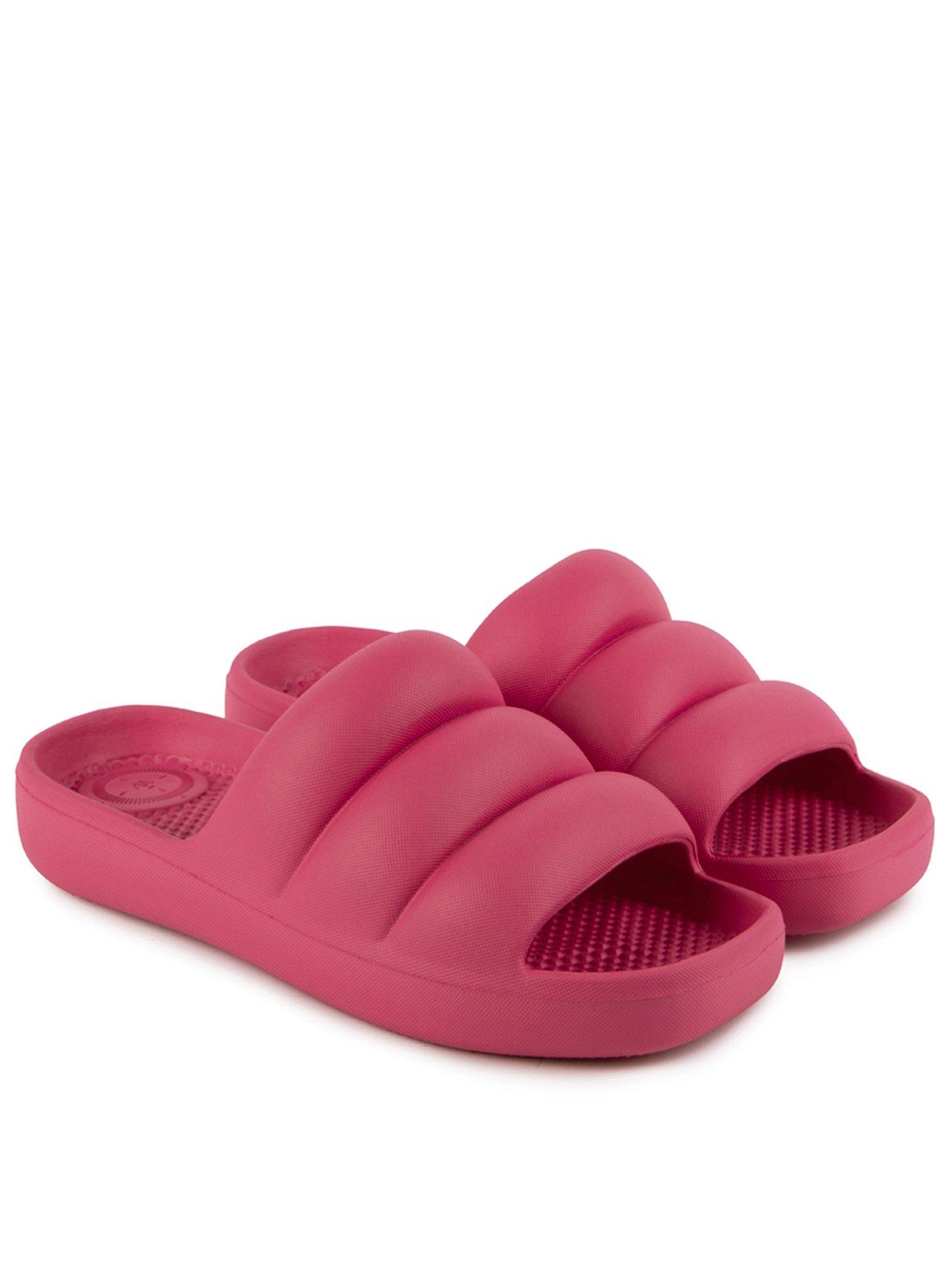 totes-solbounce-moulded-puffy-slide-azaela-pink