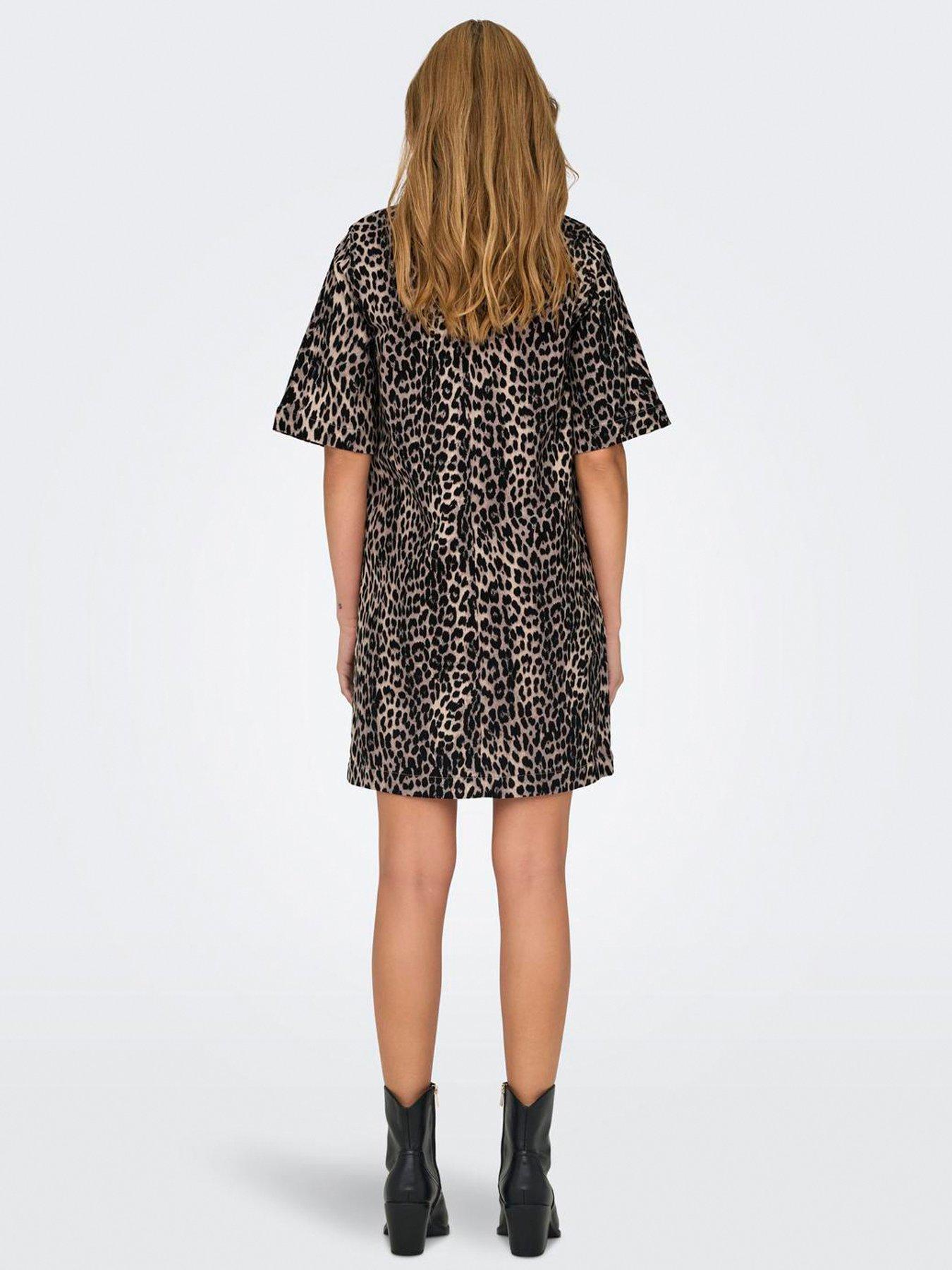 only-leopard-print-denim-mini-dress-blackstillFront