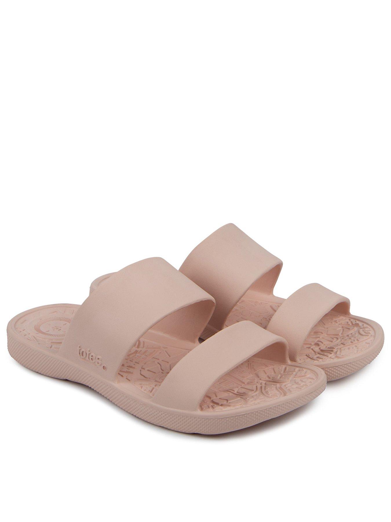 Image of TOTES Totes Solbounce Double Strap Slide Sandals - Evening Sand