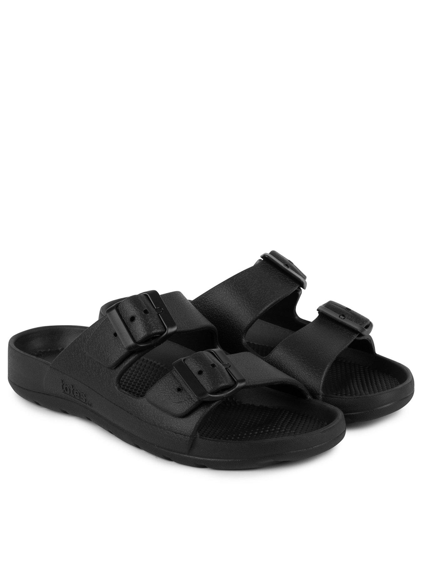 totes-totes-solbounce-double-adjustable-buckle-slide-black