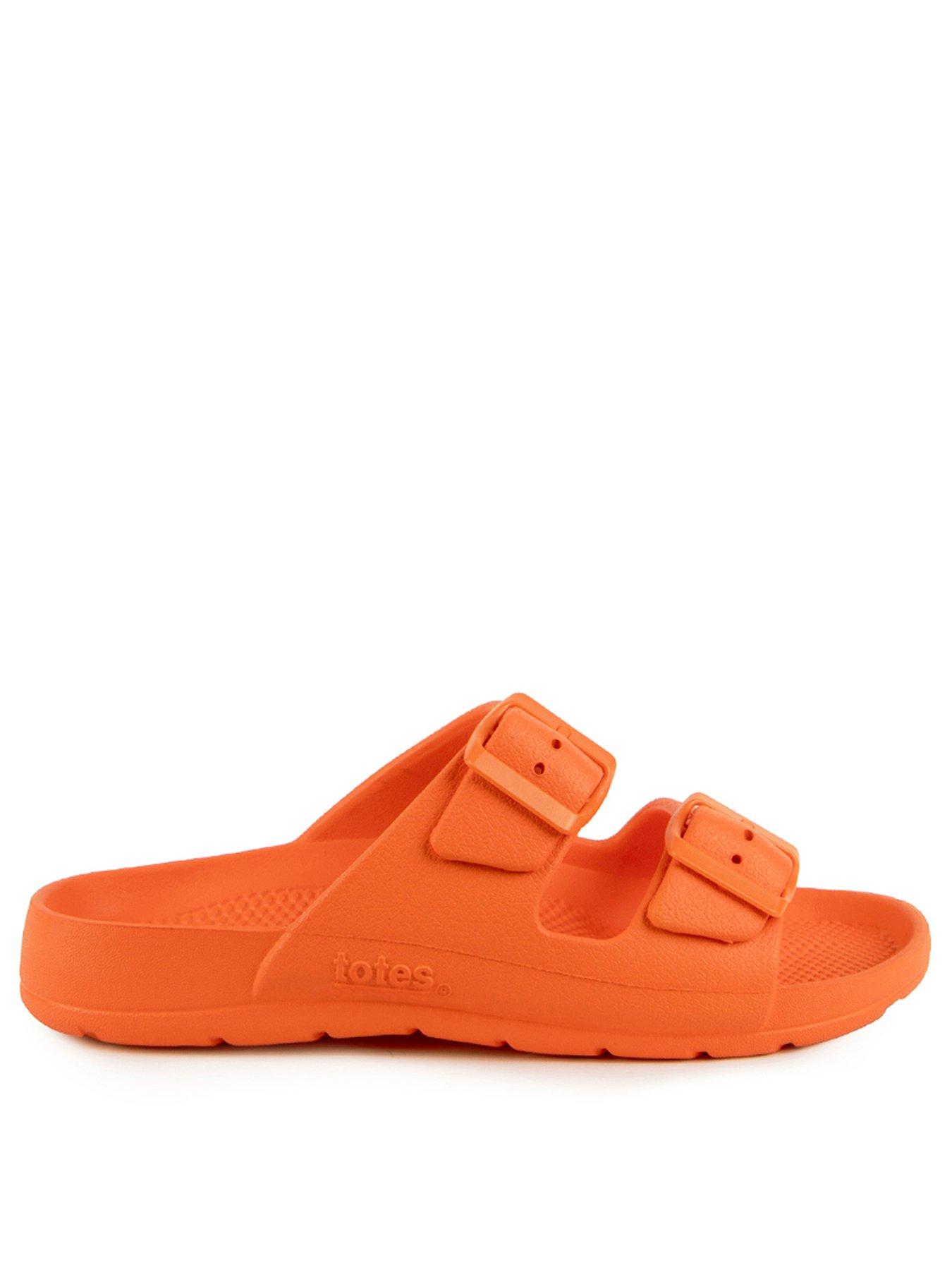 totes-totes-solbounce-double-adjustable-buckle-slide-orangeback