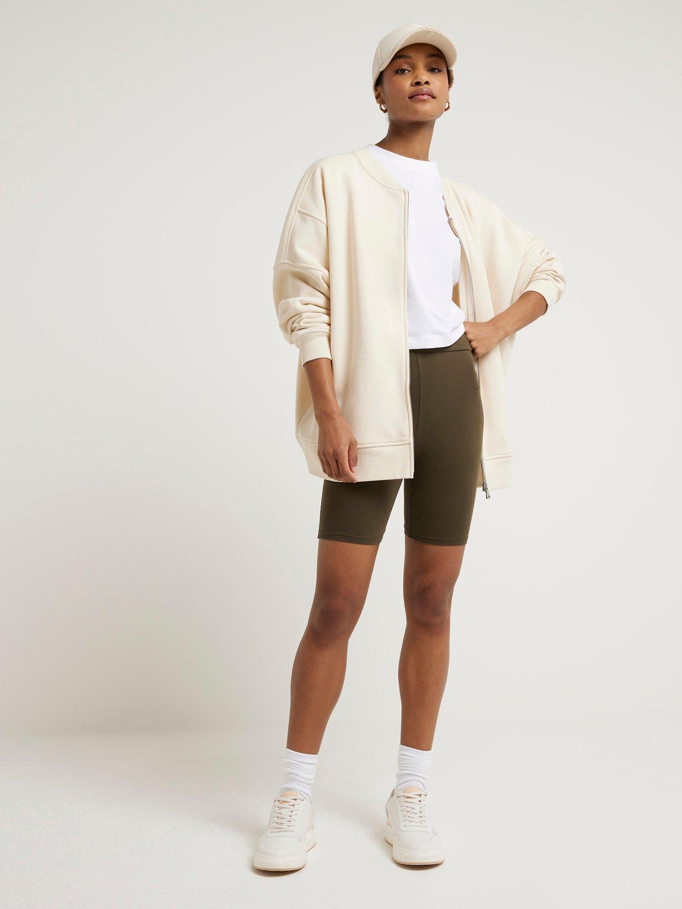 river-island-high-waist-cycling-short-khaki