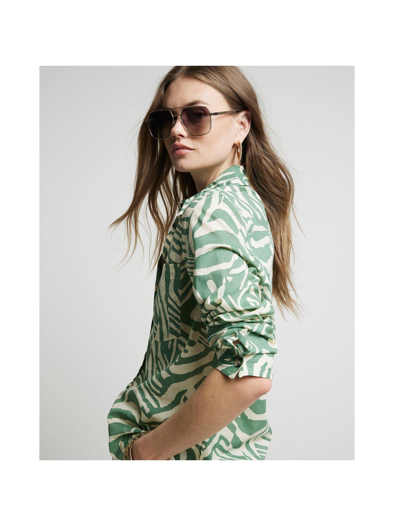 river-island-animal-print-shirt-greenstillFront