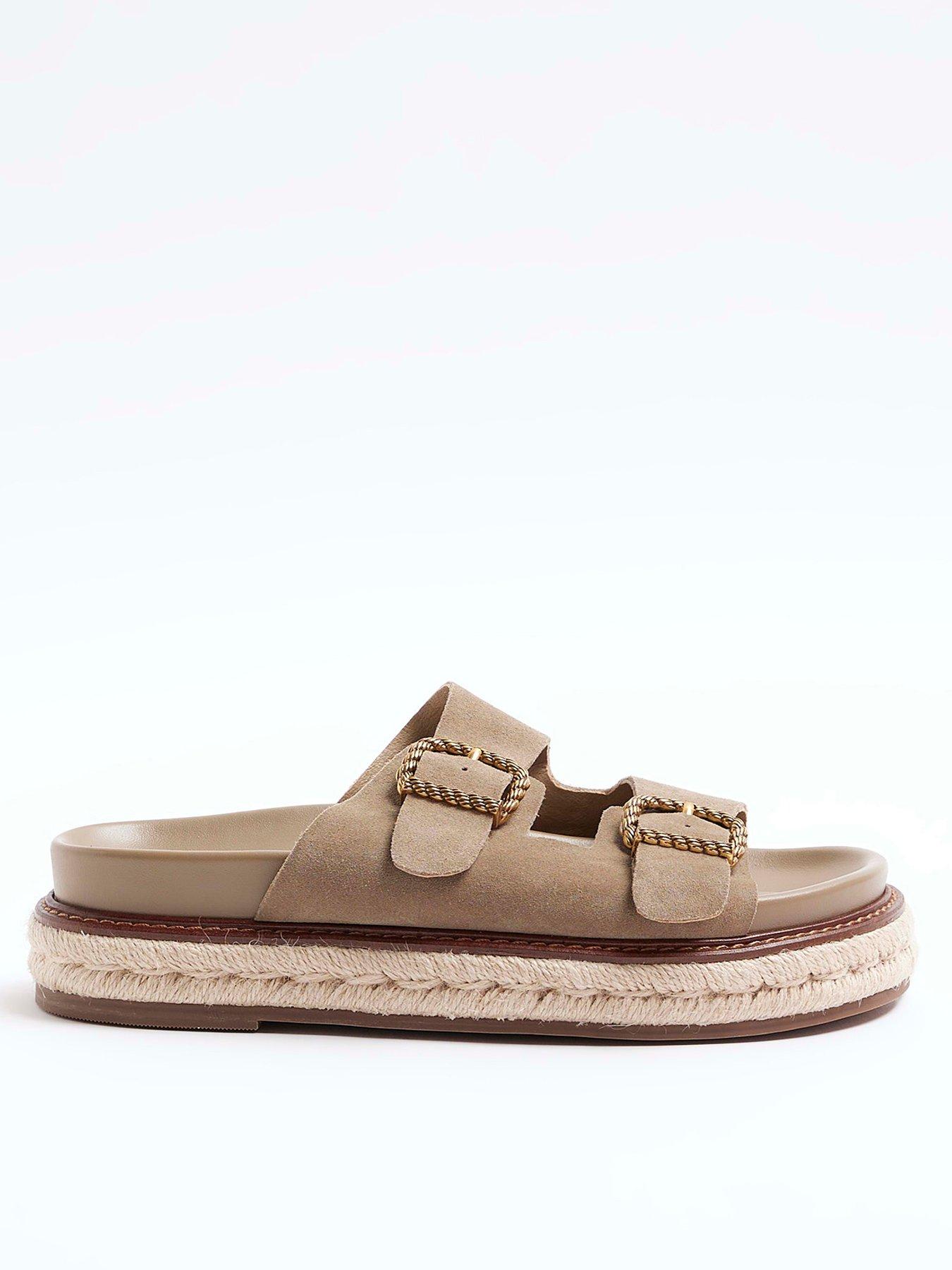 river-island-two-buckle-sandal-beige