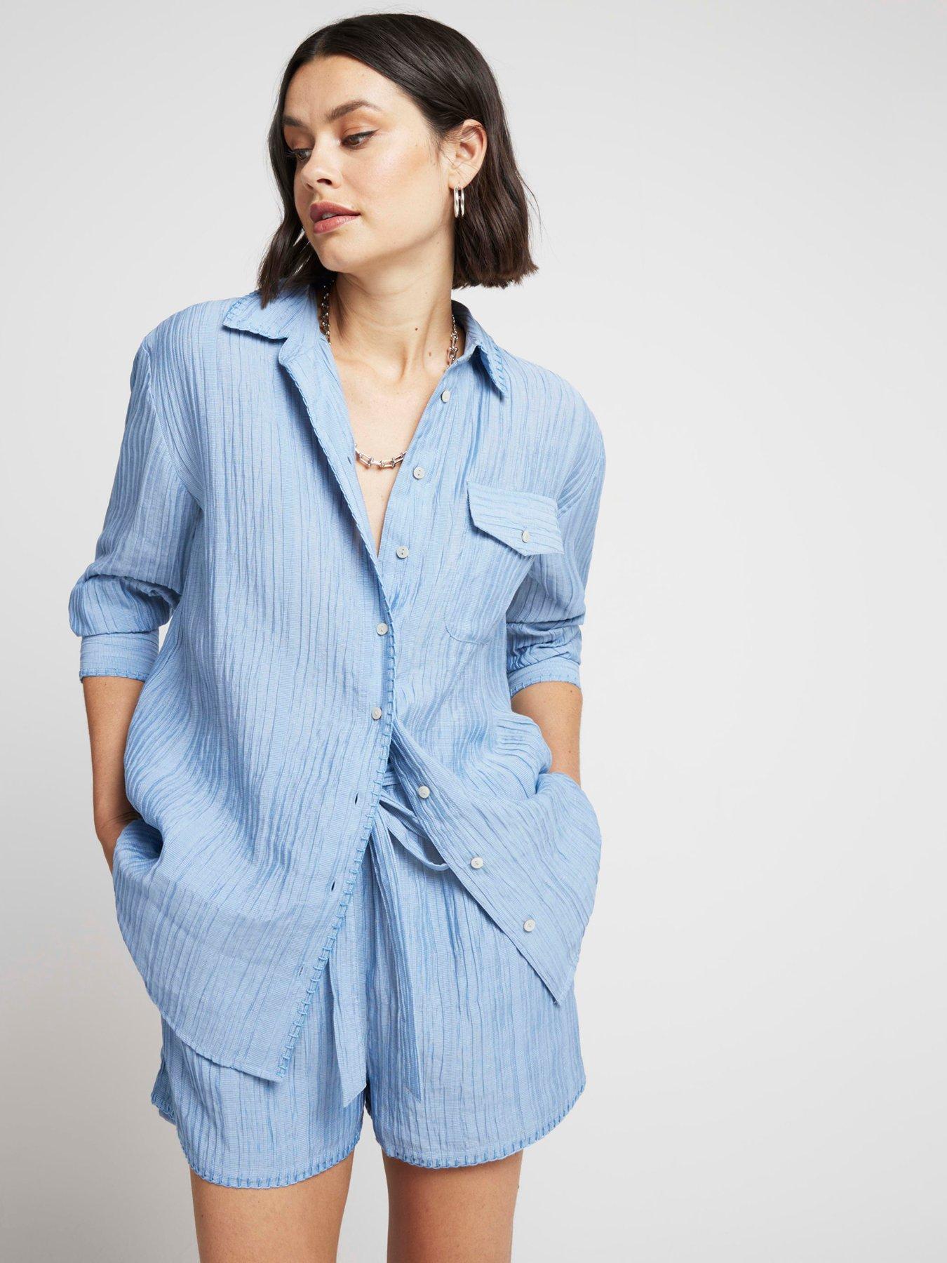 river-island-pocket-detail-shirt-blueoutfit