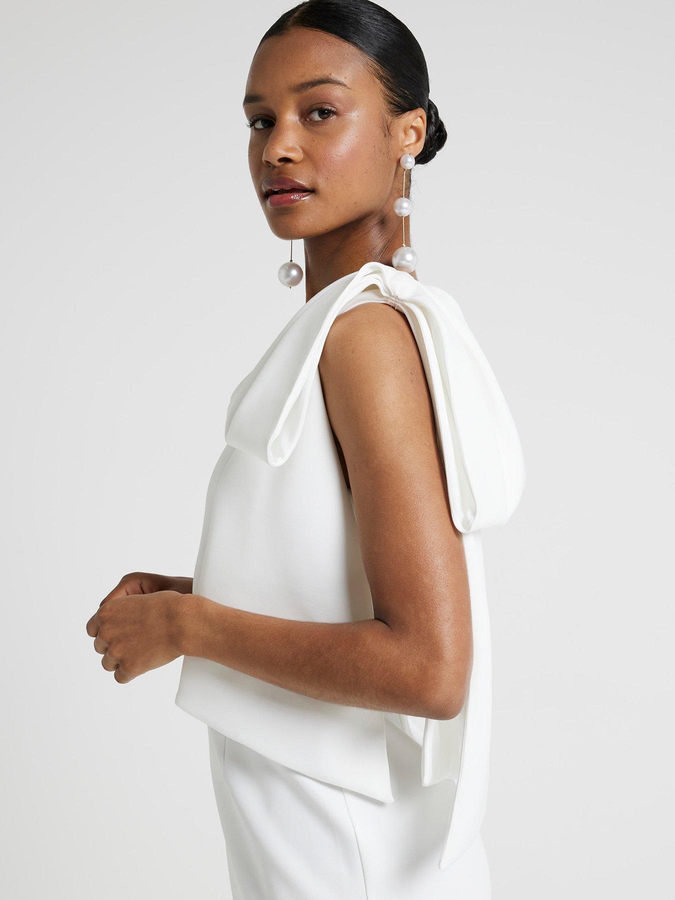 river-island-one-shoulder-bow-detail-dress-whiteoutfit