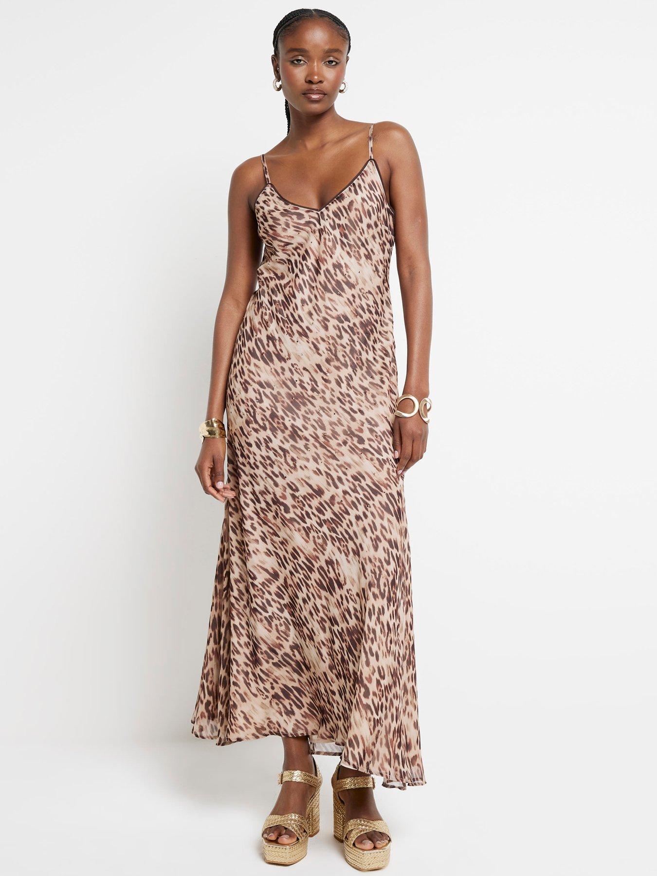 river-island-embellished-animal-slip-dress-beige