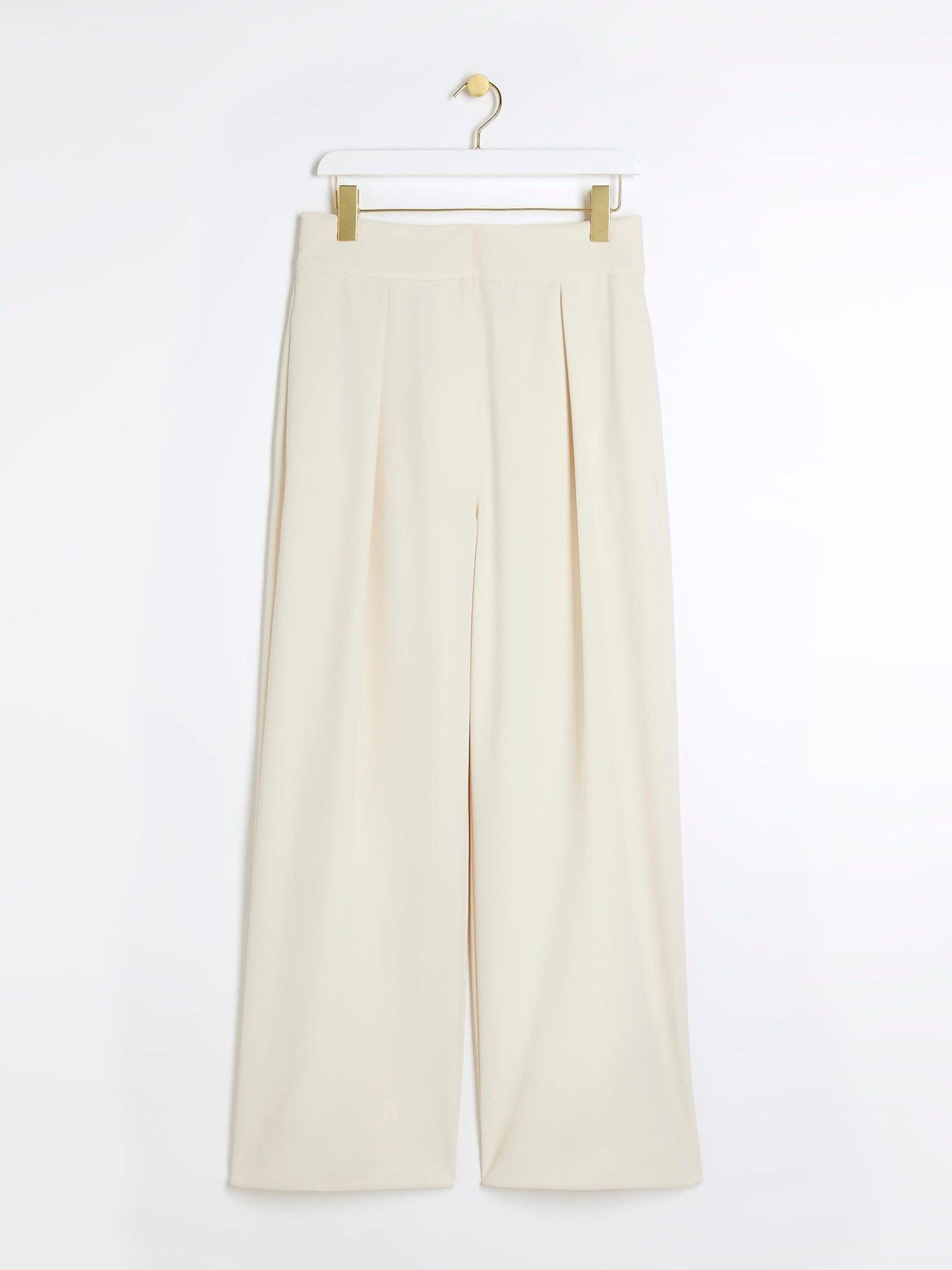 river-island-wide-leg-pleated-trouser-creamoutfit