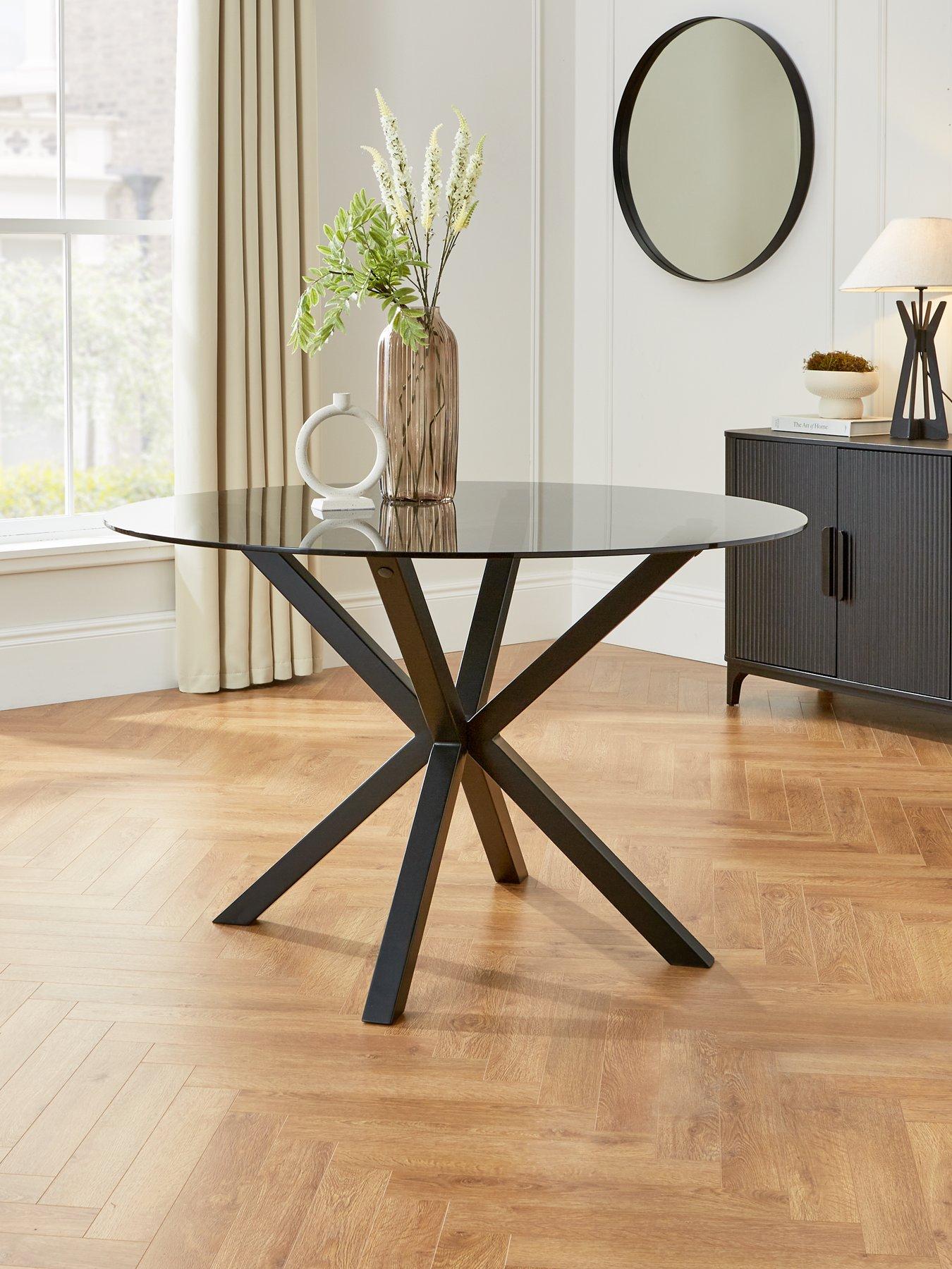 very-home-chopsticknbsp120nbspcm-round-dining-table-blackfront