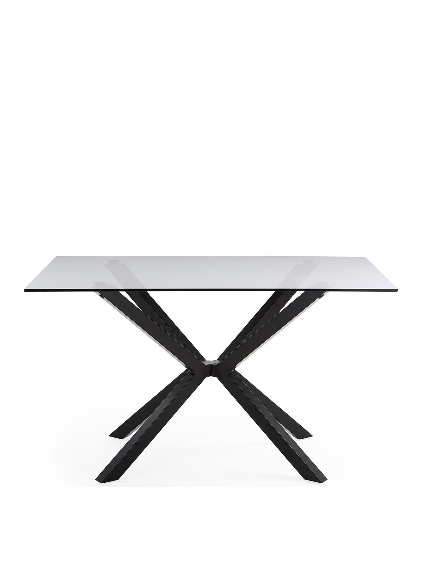 the-very-collection-chopsticknbsp130nbspcm-rectangular-glass-topnbspdining-table-blackback
