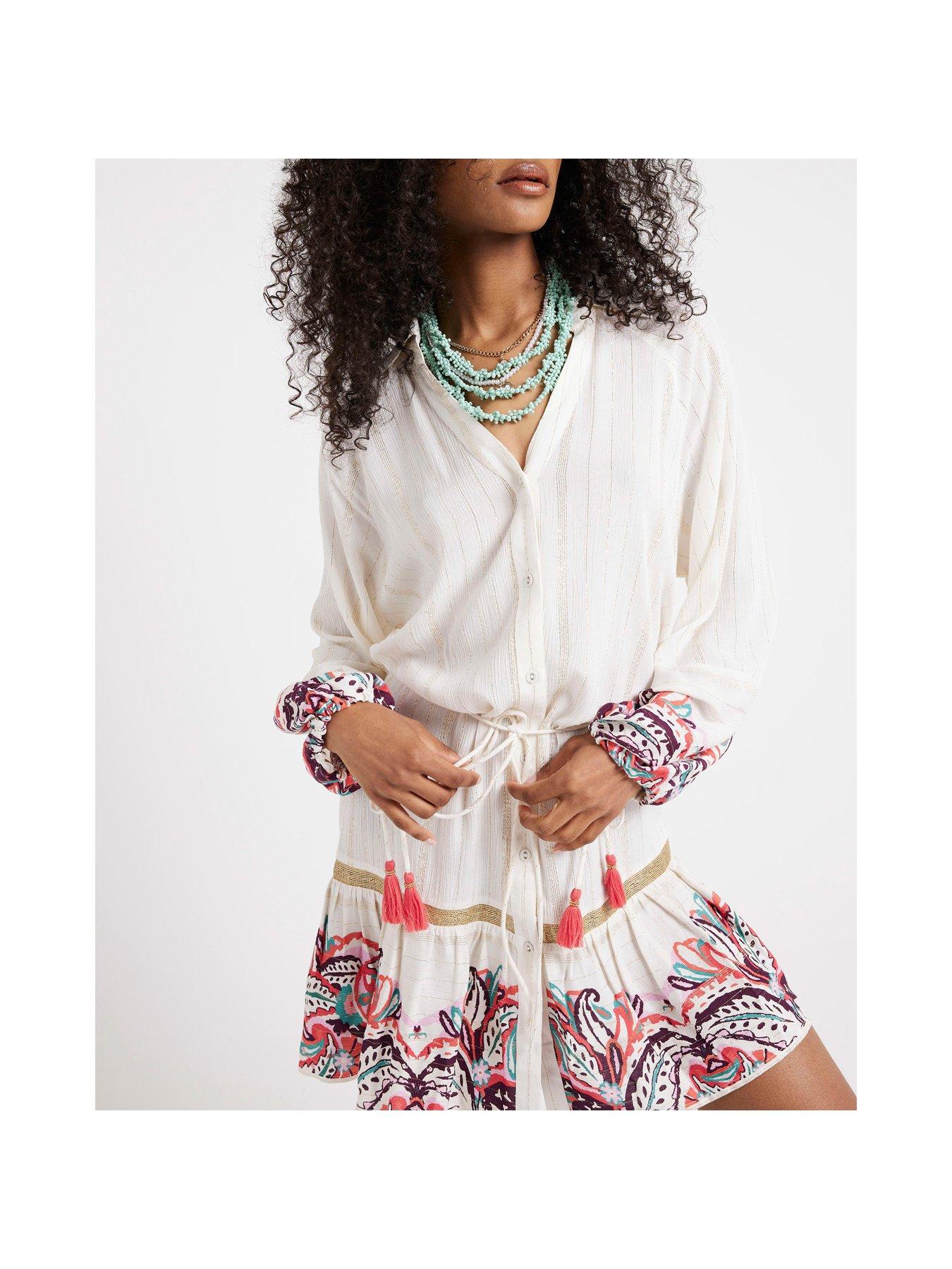 river-island-printed-shirt-dress-creamoutfit