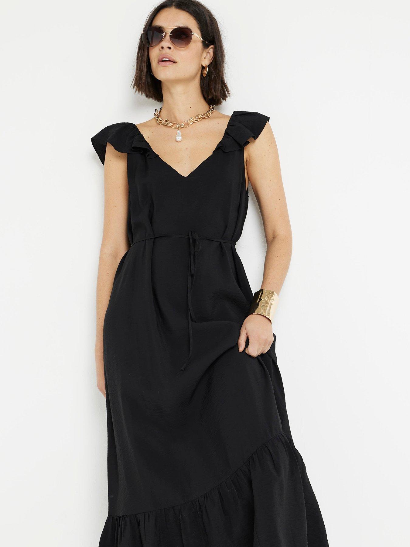 river-island-frilly-belted-maxi-dress-blackoutfit