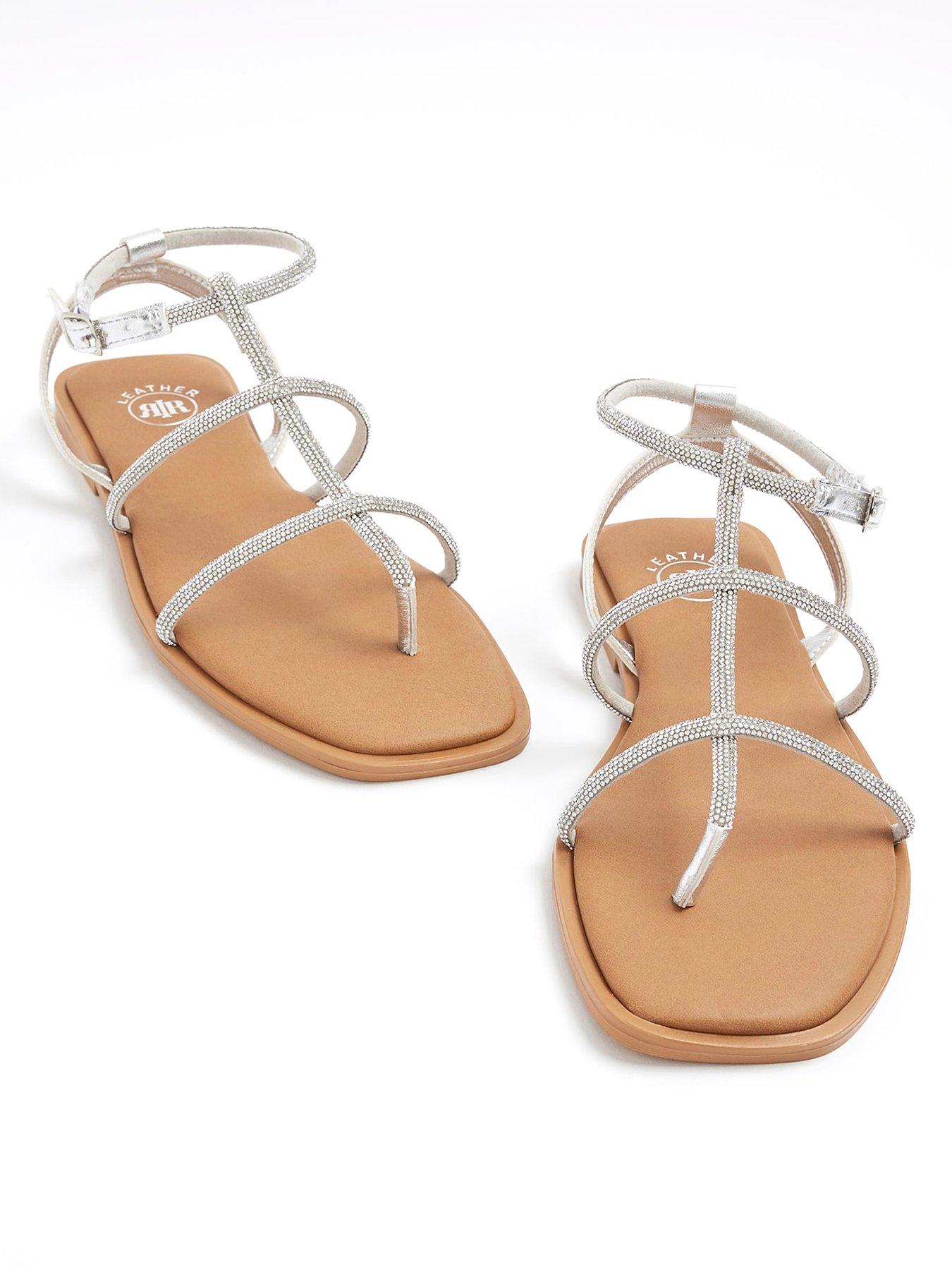 river-island-heatseal-gladiator-sandal-silveroutfit