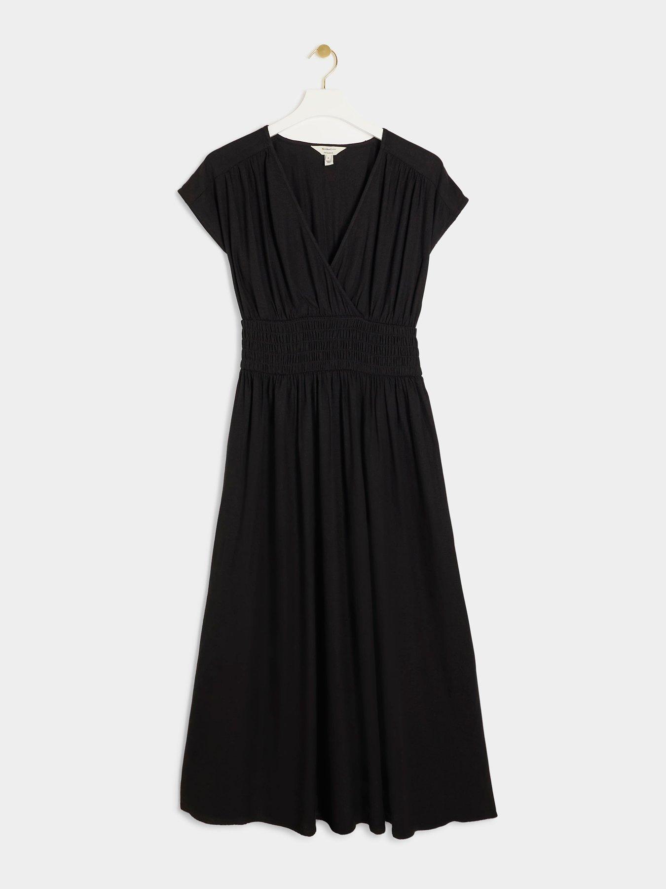 river-island-shirred-wrap-linen-dress-blackdetail