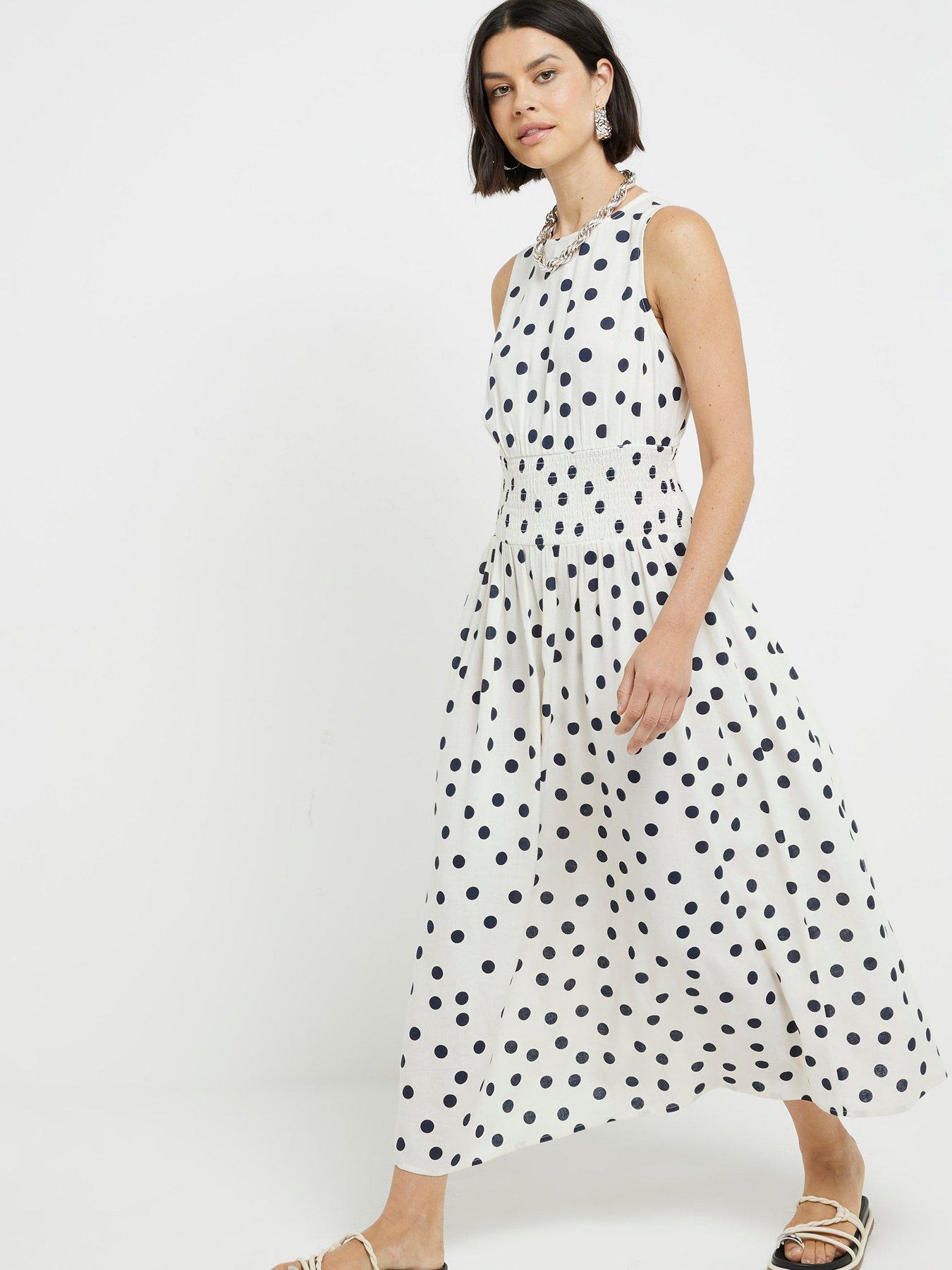 river-island-shirred-waist-midi-dress-creamstillFront