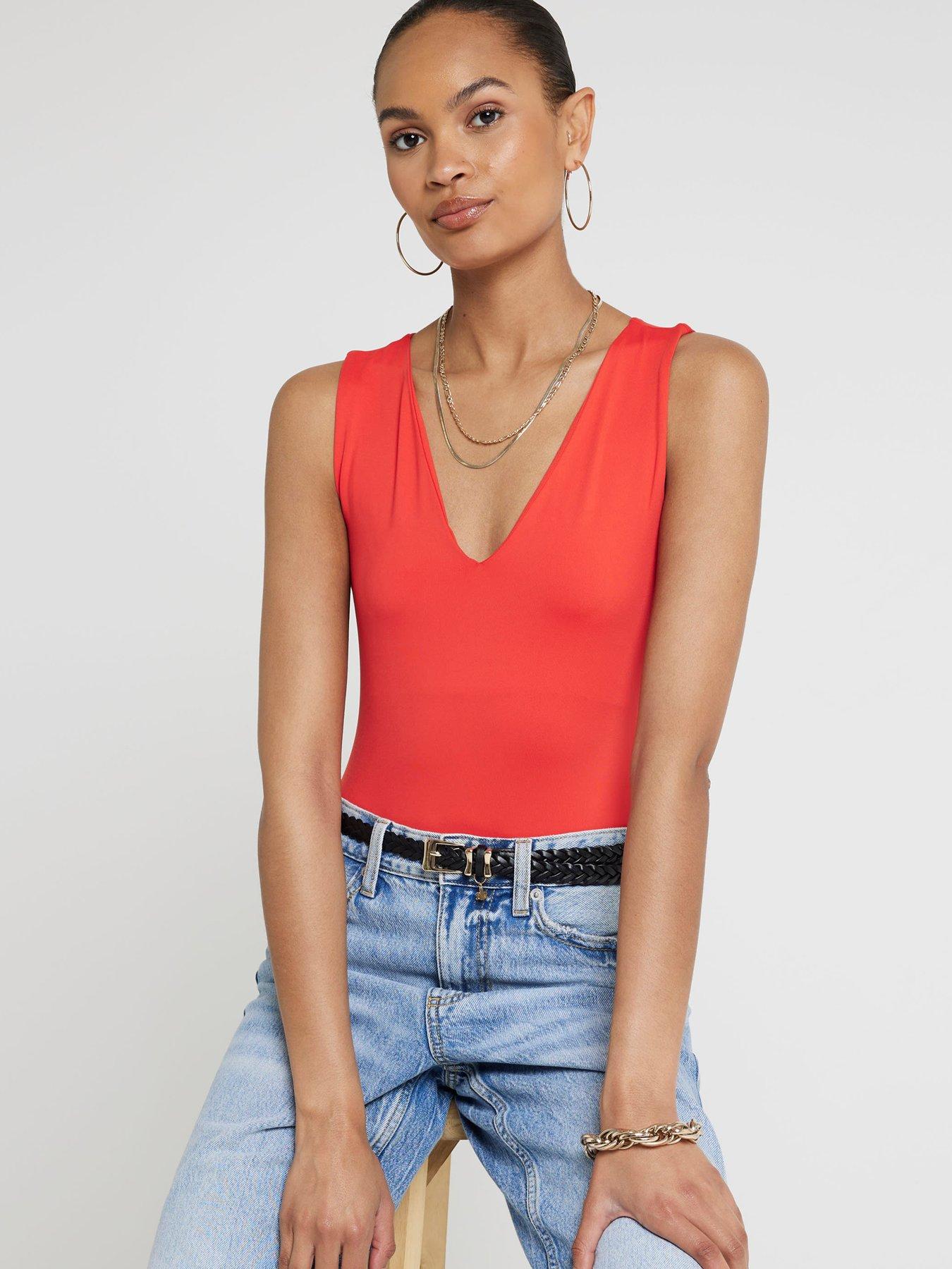 river-island-v-neck-bodysuit-bright-red