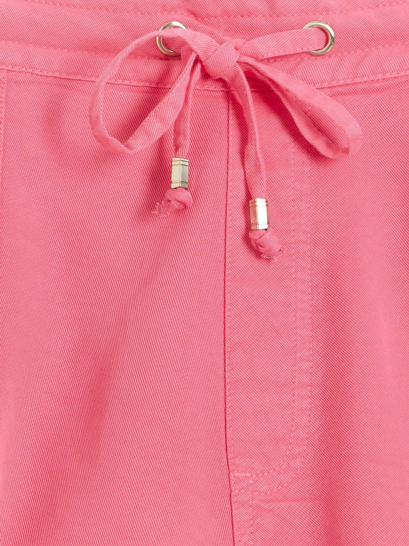 river-island-tie-waist-shorts-bright-pinkdetail