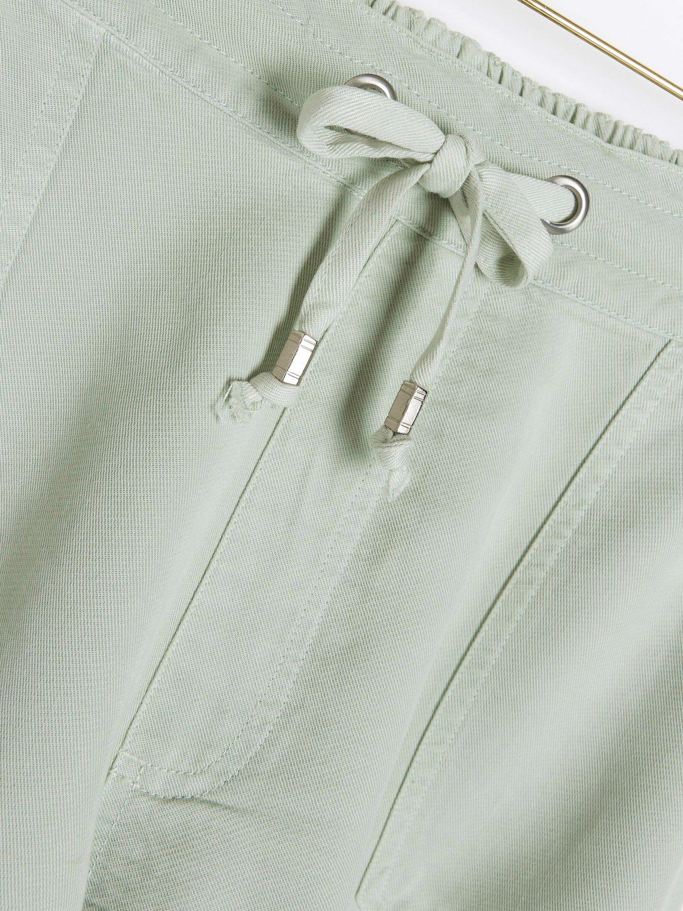 river-island-tie-waist-shorts-light-greendetail