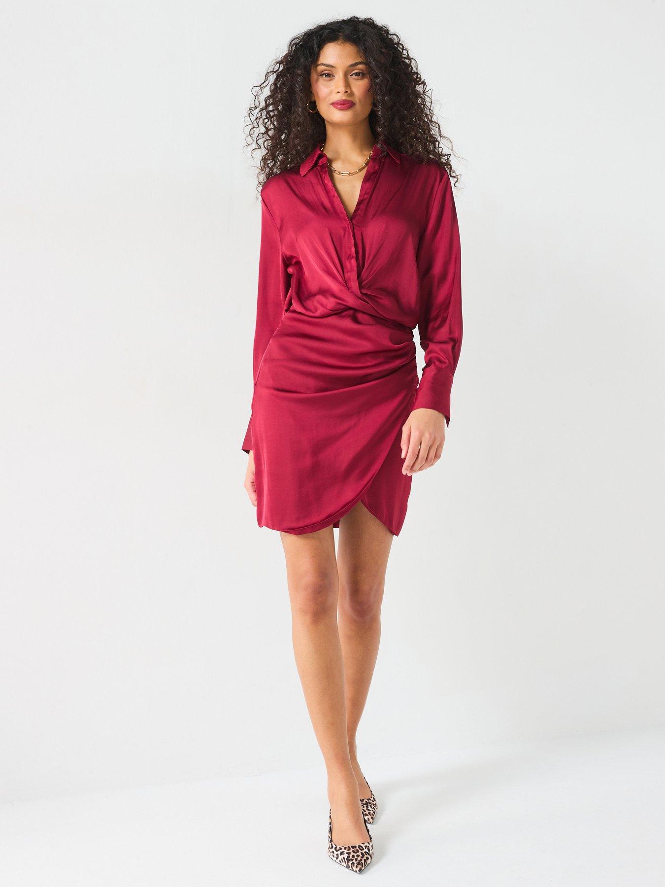 v-by-very-satin-wrap-mini-dress-dark-red