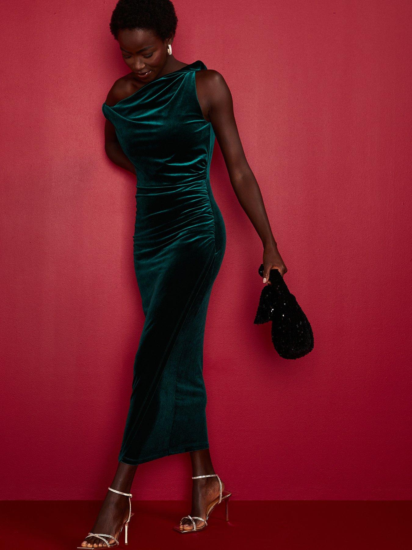 v-by-very-x-carol-byrnenbspasymmetric-twist-velvet-pencil-dress-greenback