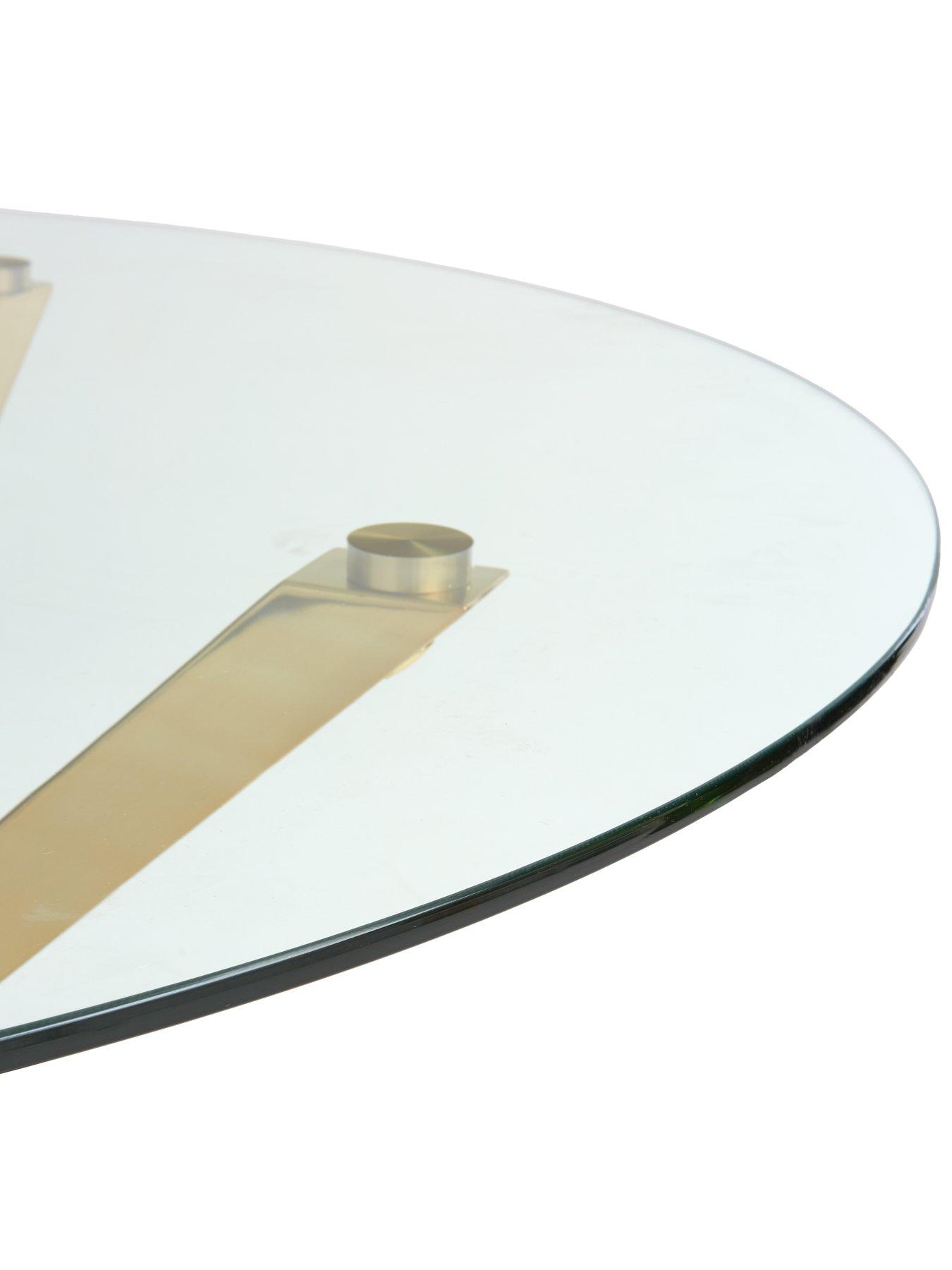 Image 4 of 7 of The Very Collection Chopstick&nbsp;120 cm Round Dining Table - Brass