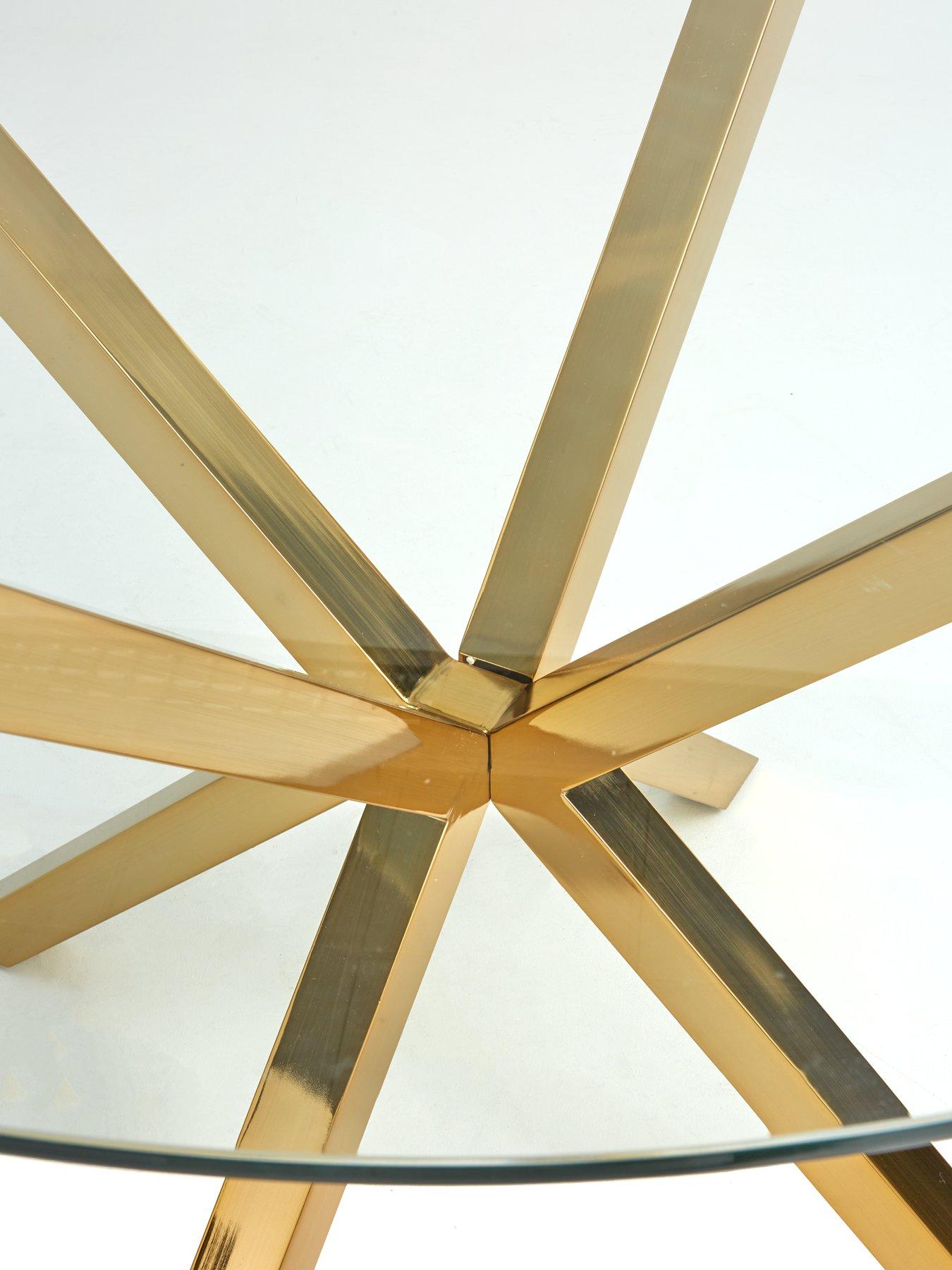 Image 6 of 7 of The Very Collection Chopstick&nbsp;120 cm Round Dining Table - Brass