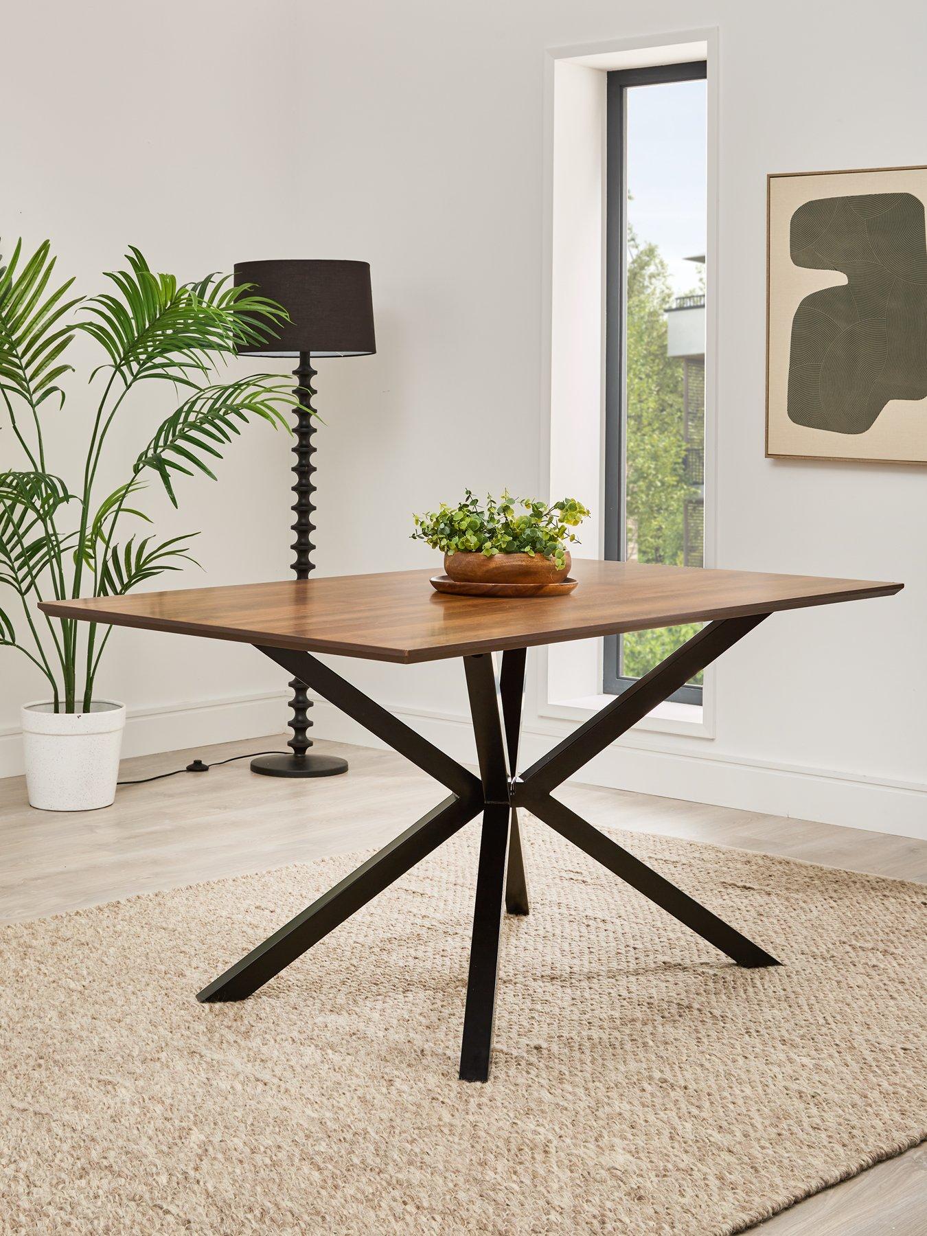 Image 1 of 5 of The Very Collection Chopstick 160&nbsp;x 90 cm Wood Top Dining Table - Brown/Black - FSC&reg; Certified