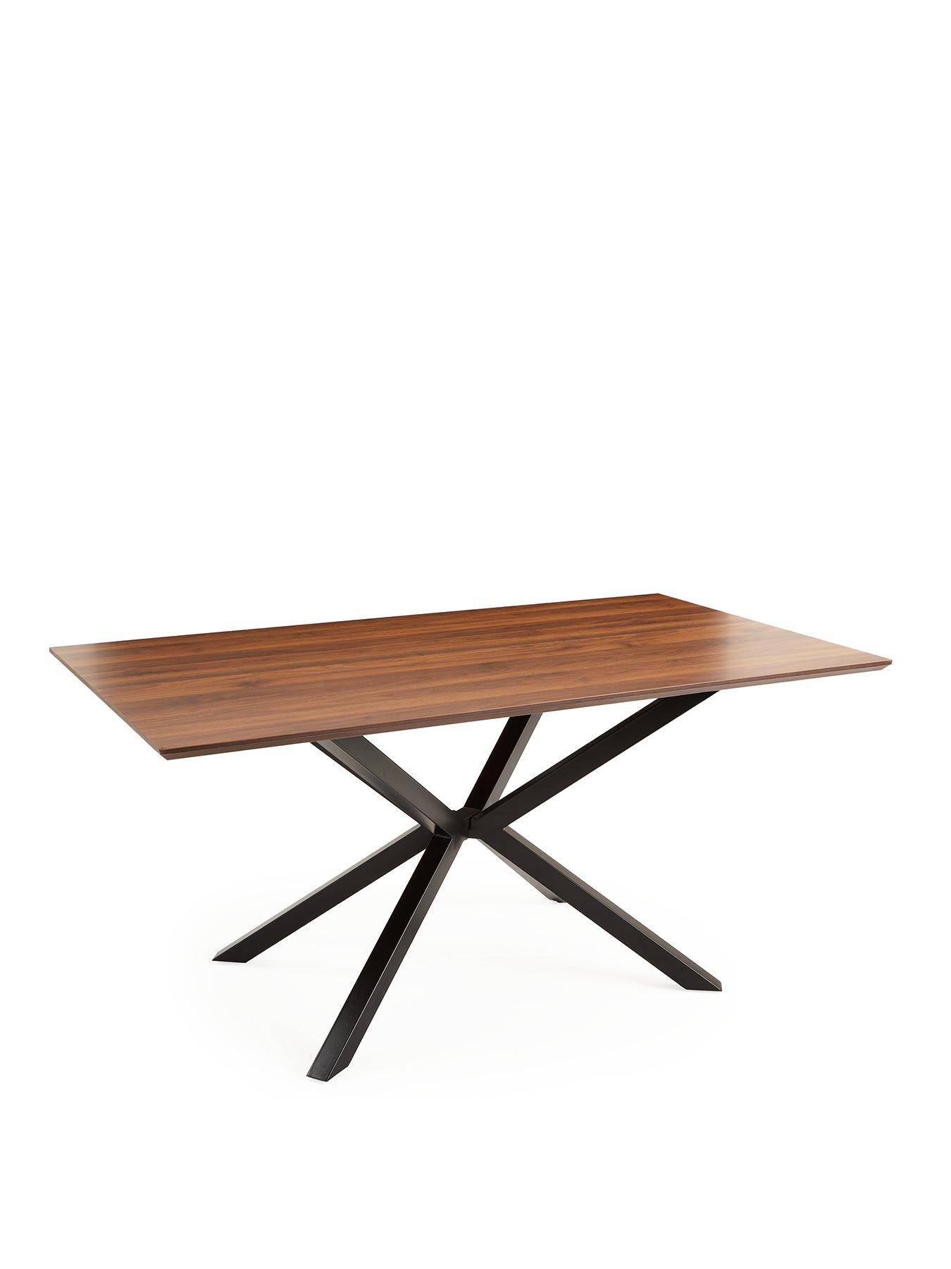 very-home-chopstick-160nbspx-90-cm-wood-top-dining-table-brownblackstillFront