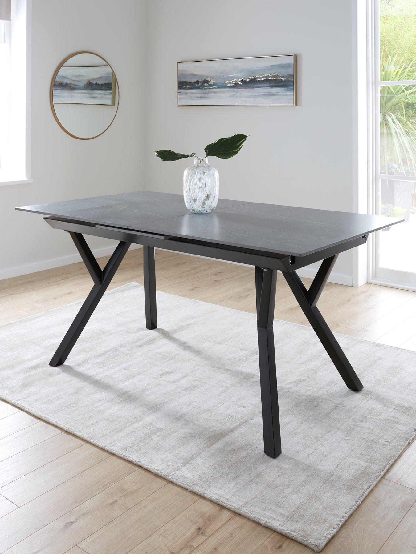 Image 1 of 7 of The Very Collection Corbin Ceramic Top&nbsp;160-200&nbsp;cm Extending Dining Table